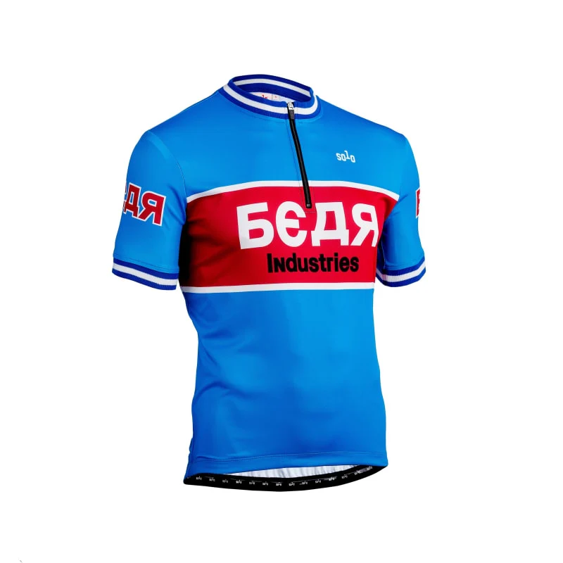 Solo Jersey Bear S/sl - Blue / Red - Image 3