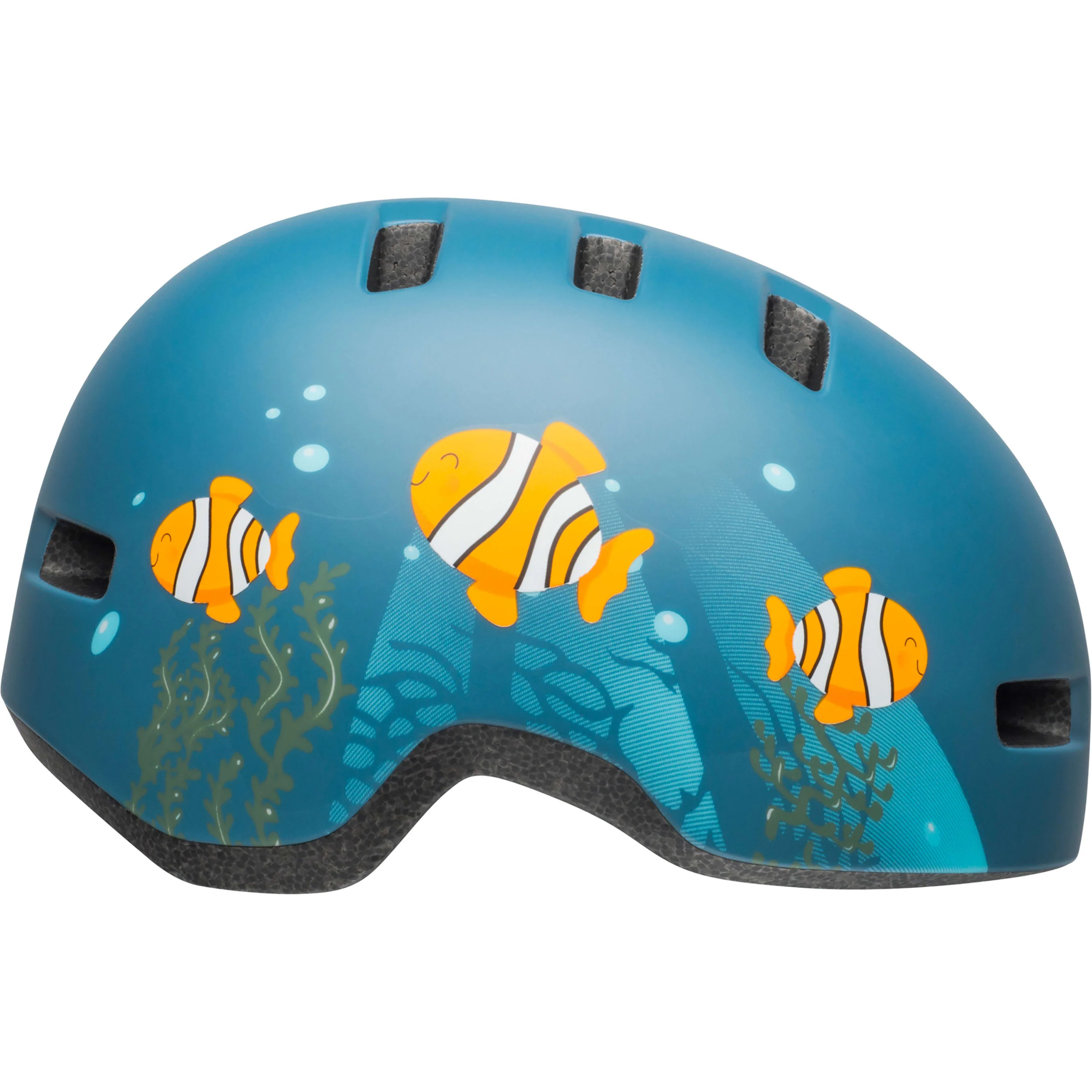 Bell Lil Ripper Toddler Helmet - Clown Fish Matte Grey / Blue - Image 2