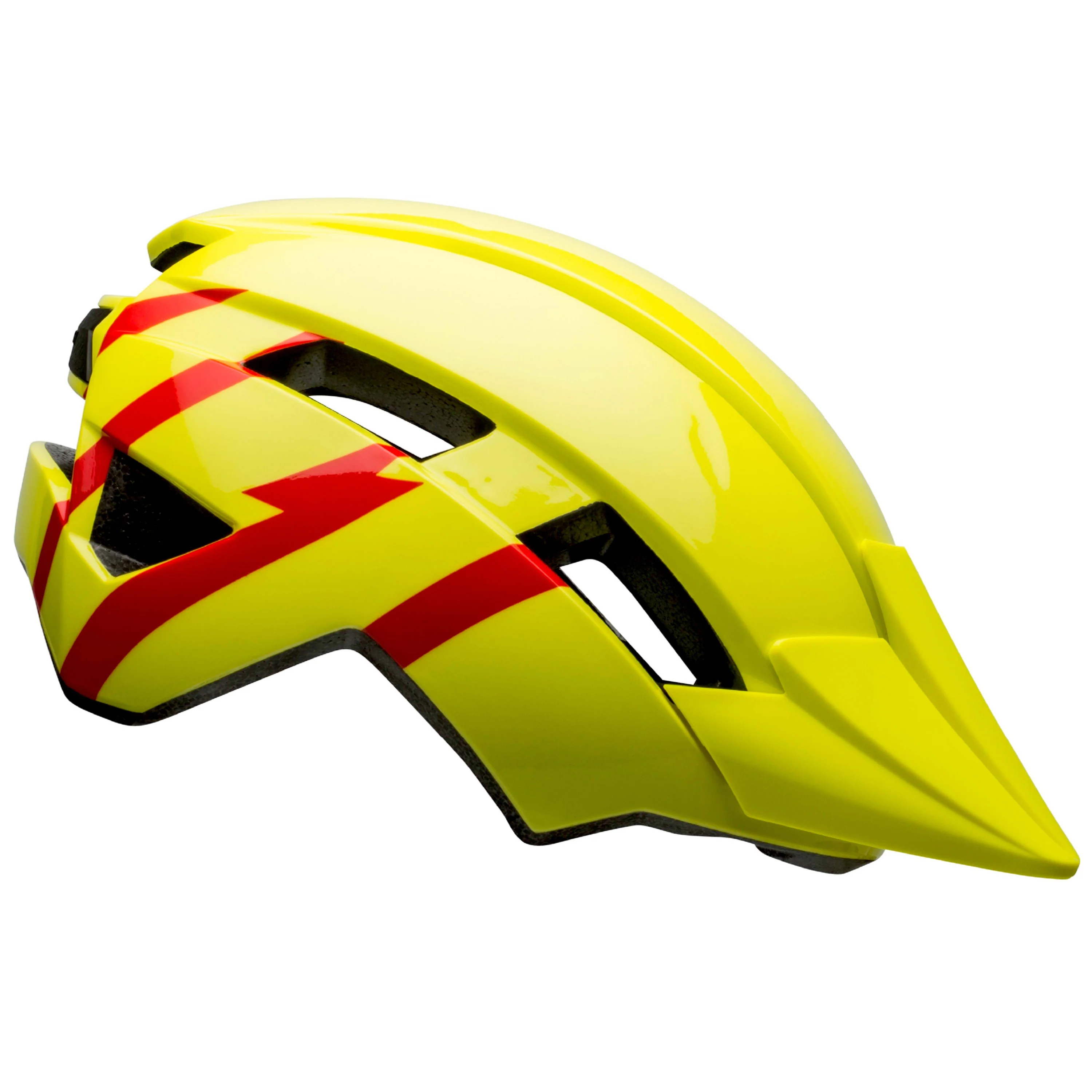 Bell Sidetrack II Helmet - Strike Gloss Hivis Red - Image 2
