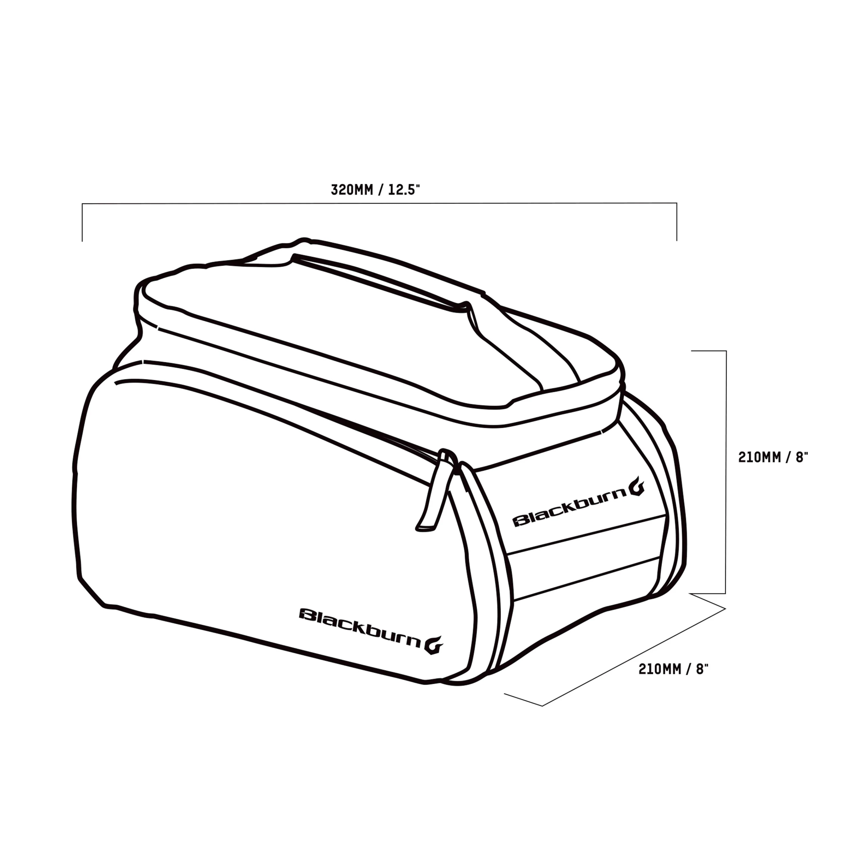 Blackburn Local Trunk Bag - Black - Image 10