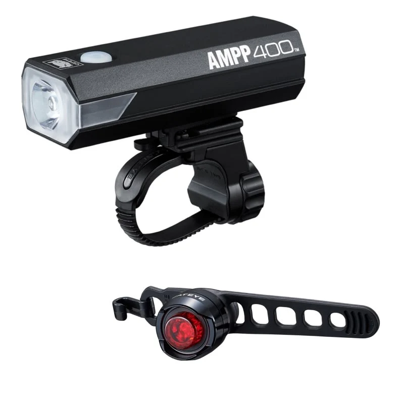 Cateye Ampp 400 & Orb RC Lightset - Black - Image 2
