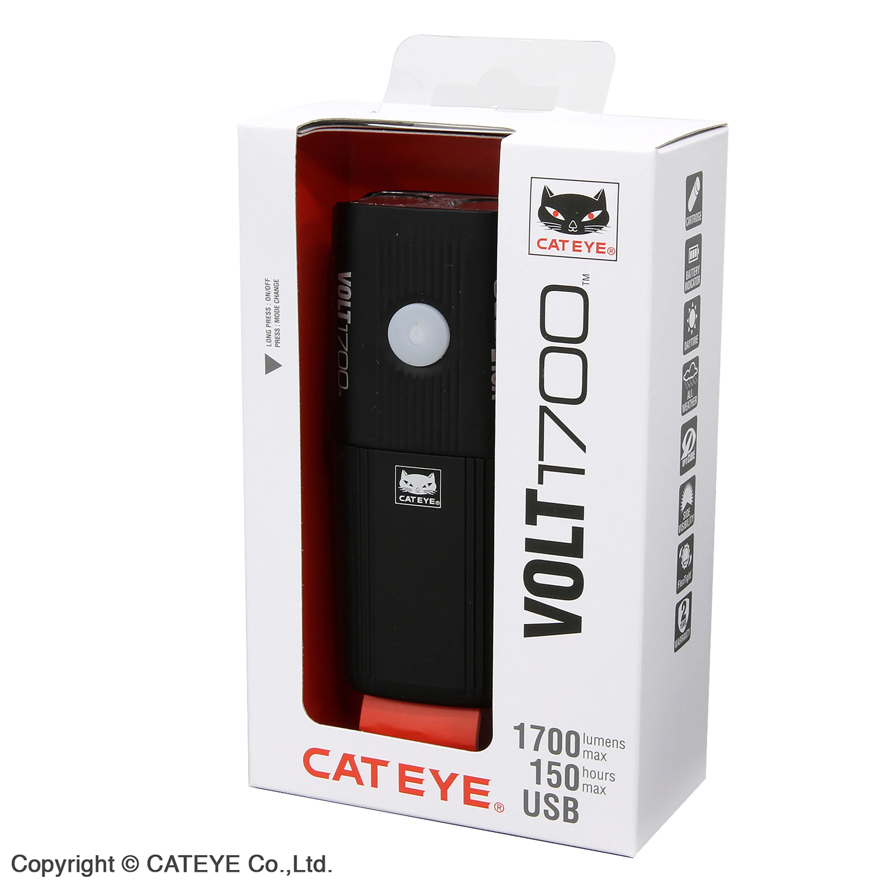 Cateye Volt 1700 Usb Front Light EL1020RC - Image 7