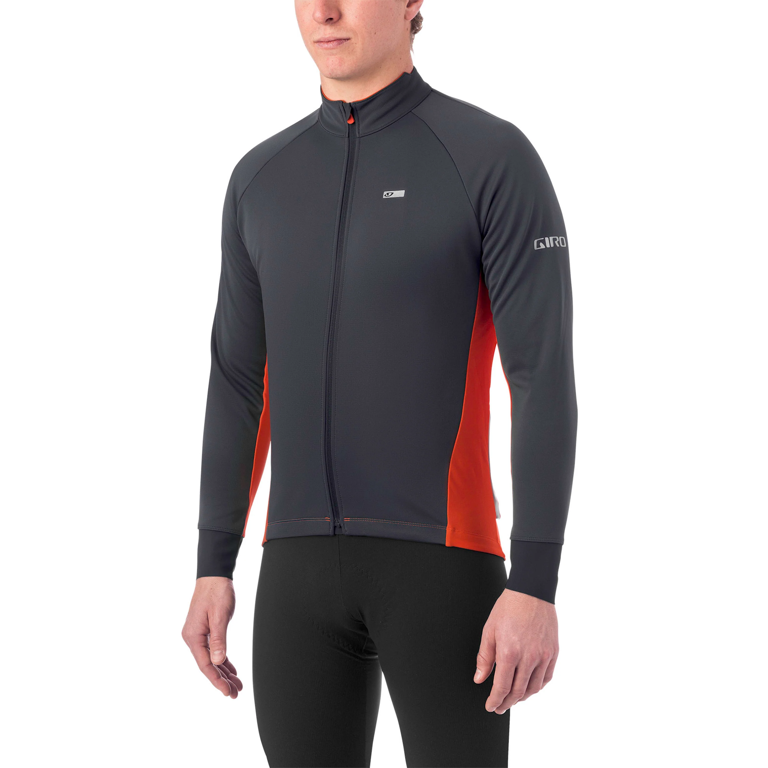 Giro Chrono Pro Windbloc Jersey - Charcoal / Red - Image 3