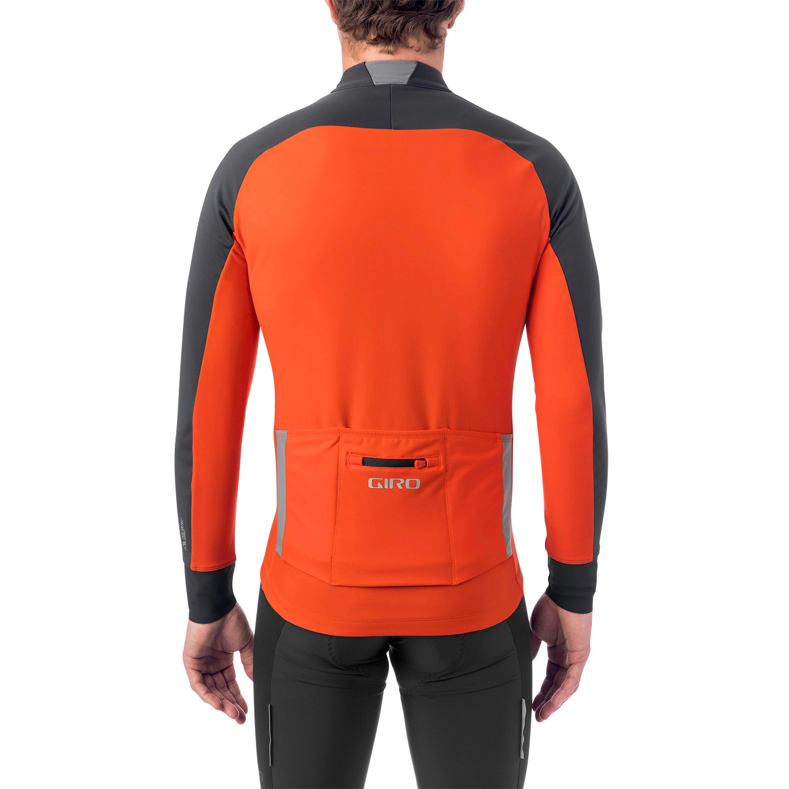 Giro Chrono Pro Windbloc Jersey - Charcoal / Red - Image 4