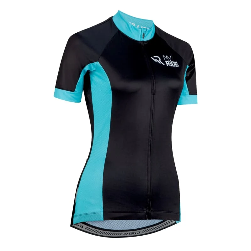 Giro Chrono Sport Womens Jersey Myride 2021 - Black / Blue - Image 7