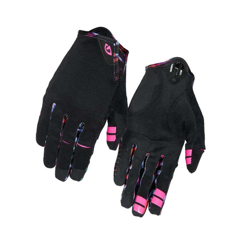 Giro LA Dnd Mtb Gloves Womens Tropical Daze - Black - Image 3
