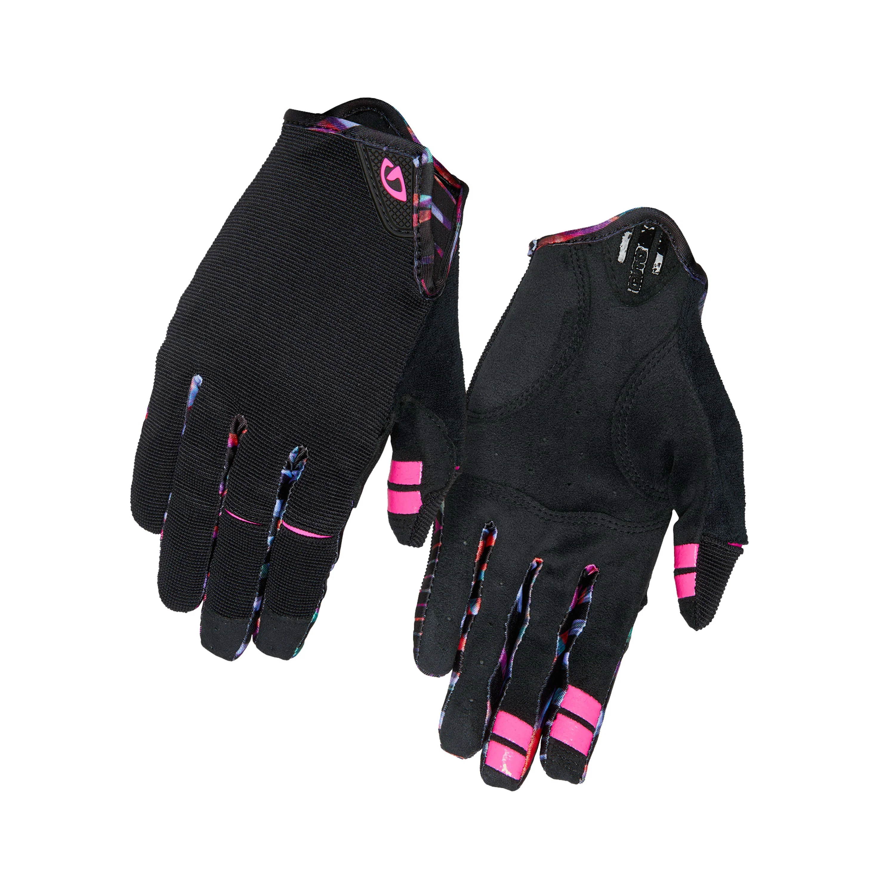 Giro LA Dnd Mtb Gloves Womens Tropical Daze - Black - Image 4
