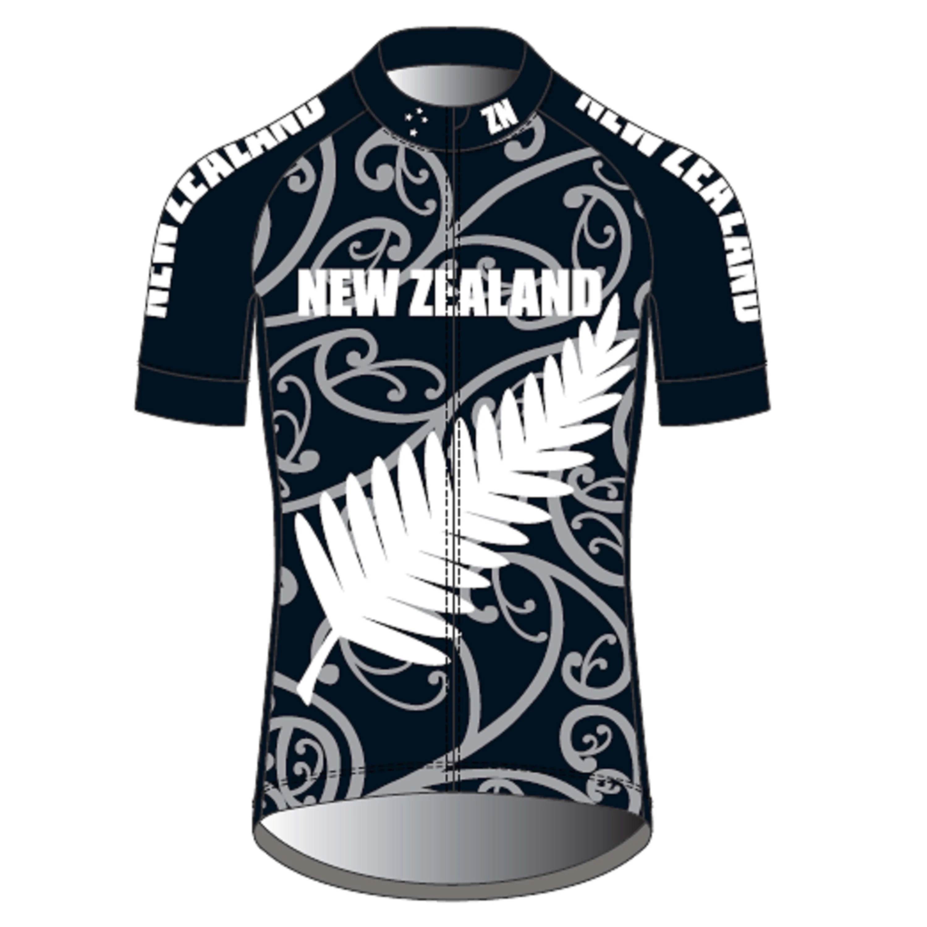 Giro Mens Jersey Chrono Sport NZ Fern - Black / Grey - Image 2