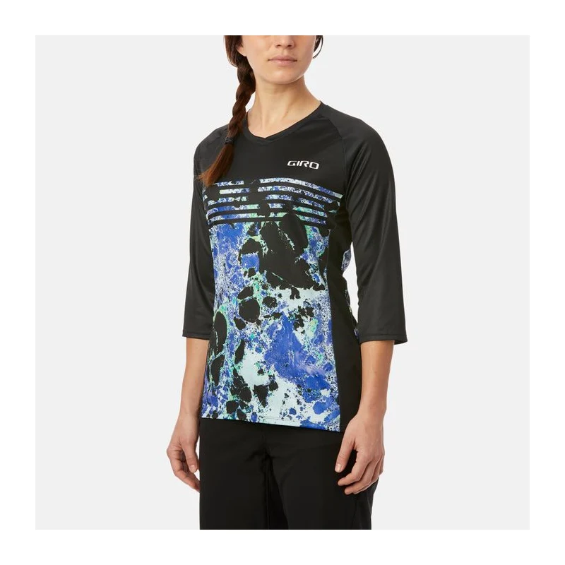 Giro Roust Jersey 3/4 Sleeve Mtb Womens - Blue Marble - Image 2