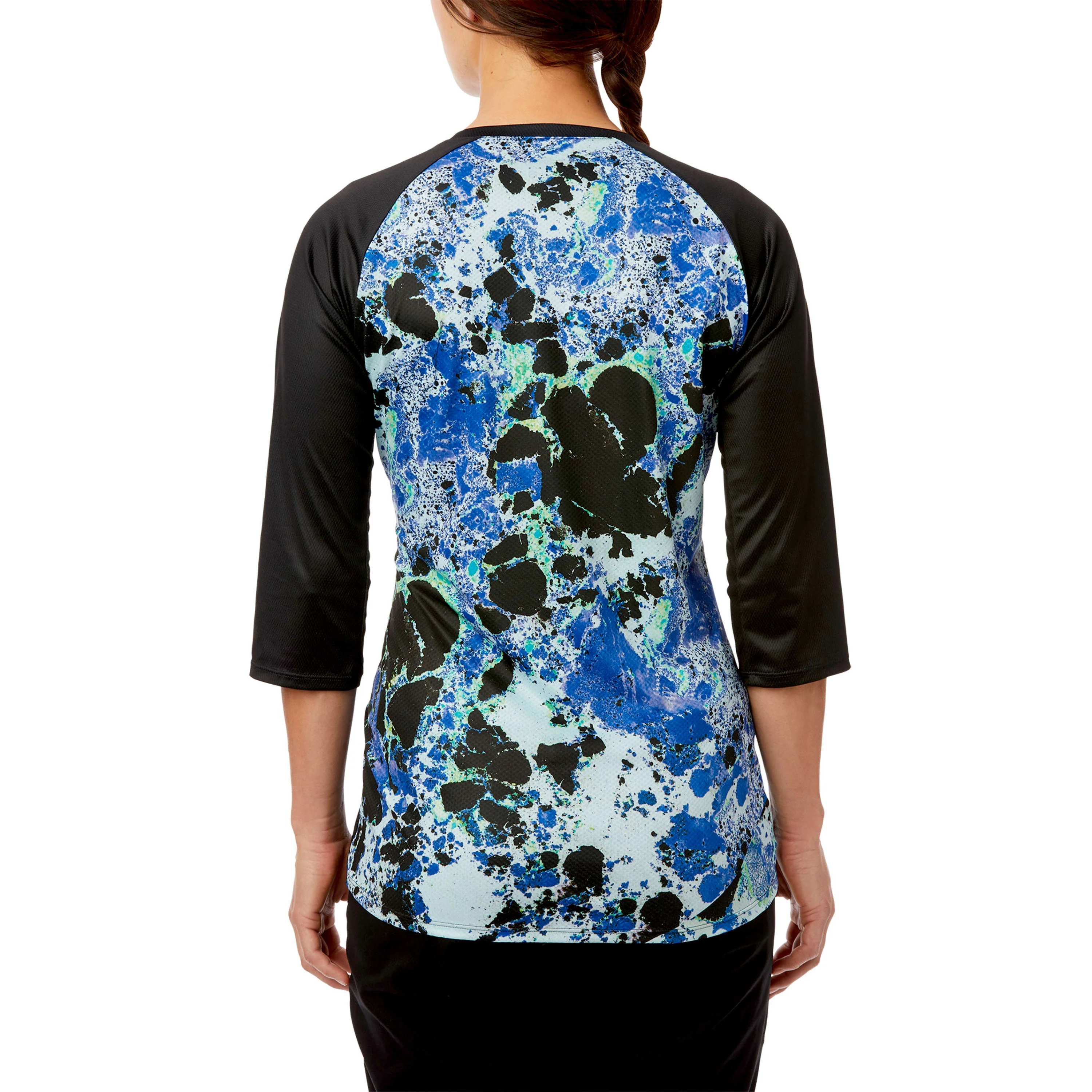 Giro Roust Jersey 3/4 Sleeve Mtb Womens - Blue Marble - Image 4