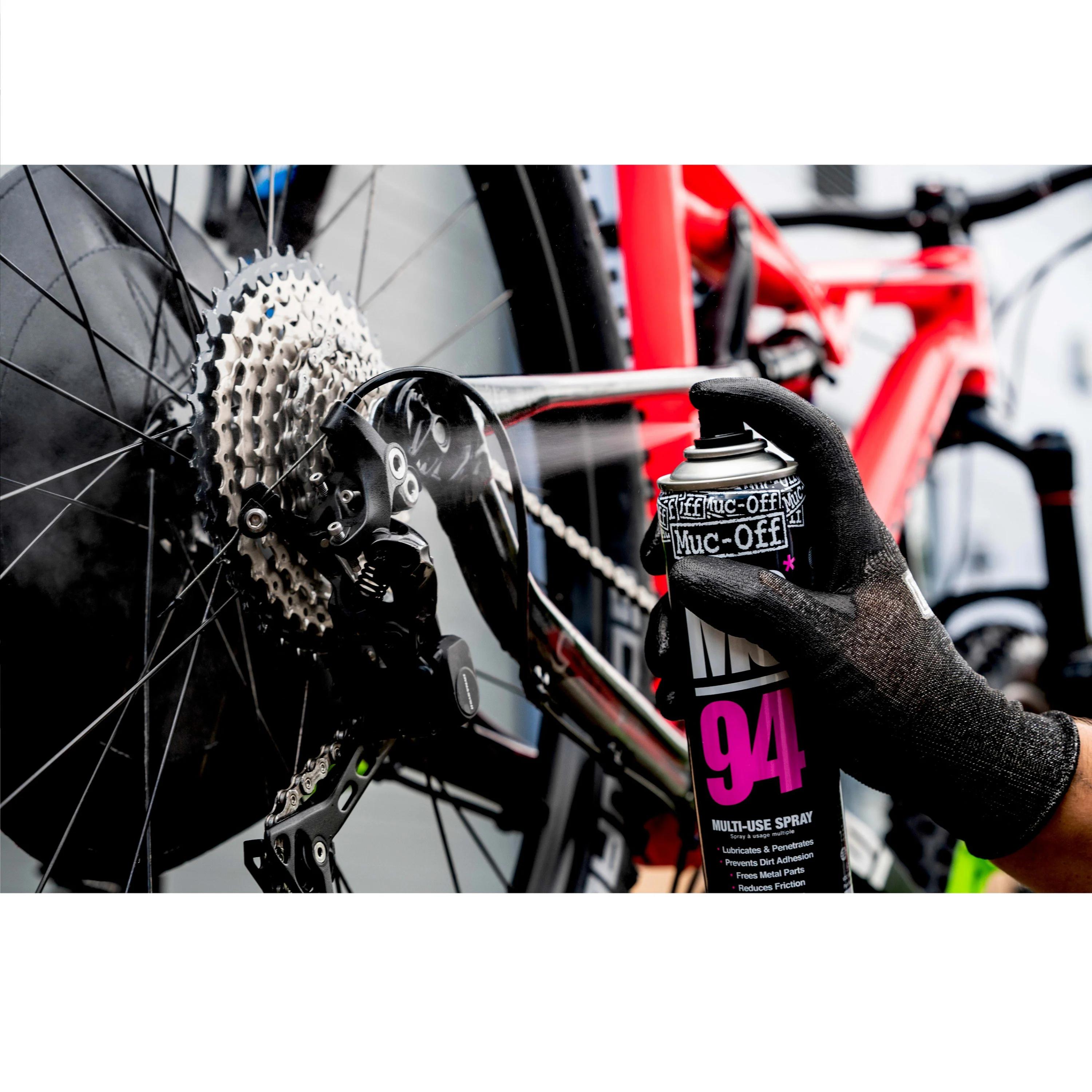 Muc-off Disc Brake Covers Pair - Black / Pink - Image 4