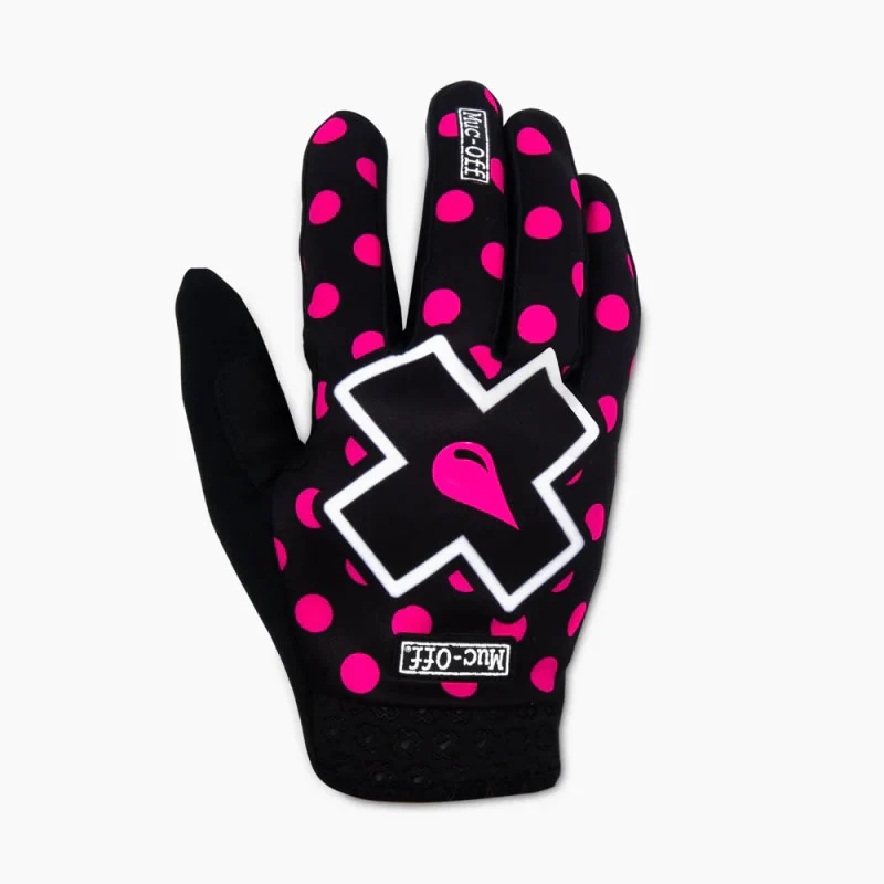 Muc-off Riders Gloves Full Finger - Pink Polka - Image 3