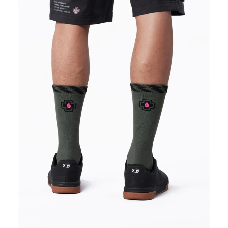 Muc-off Technical Rider Socks - Green - Image 3