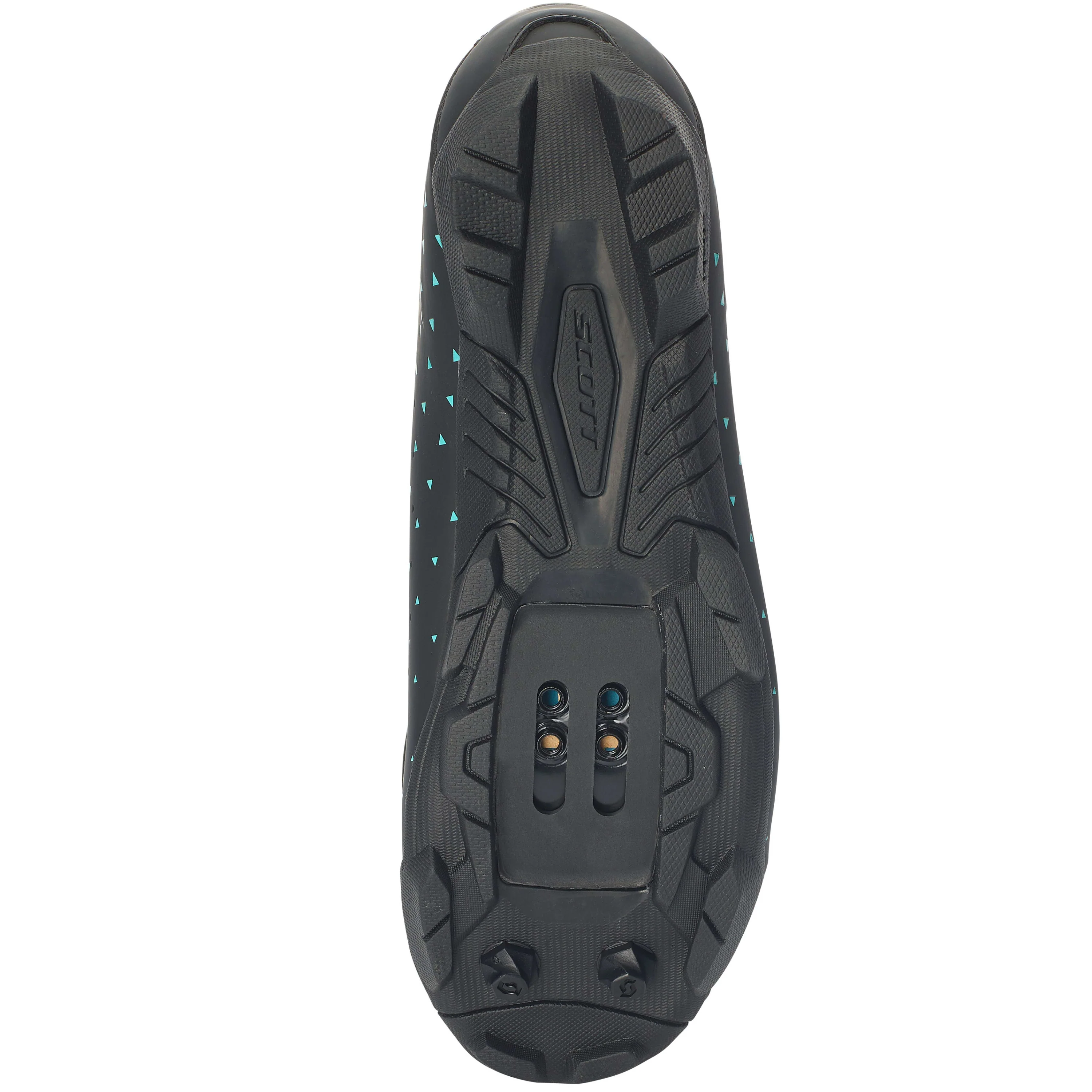 Scott Mtb Comp Boa Ladies Shoes - Matte Black / Turquoise Blue - Image 3