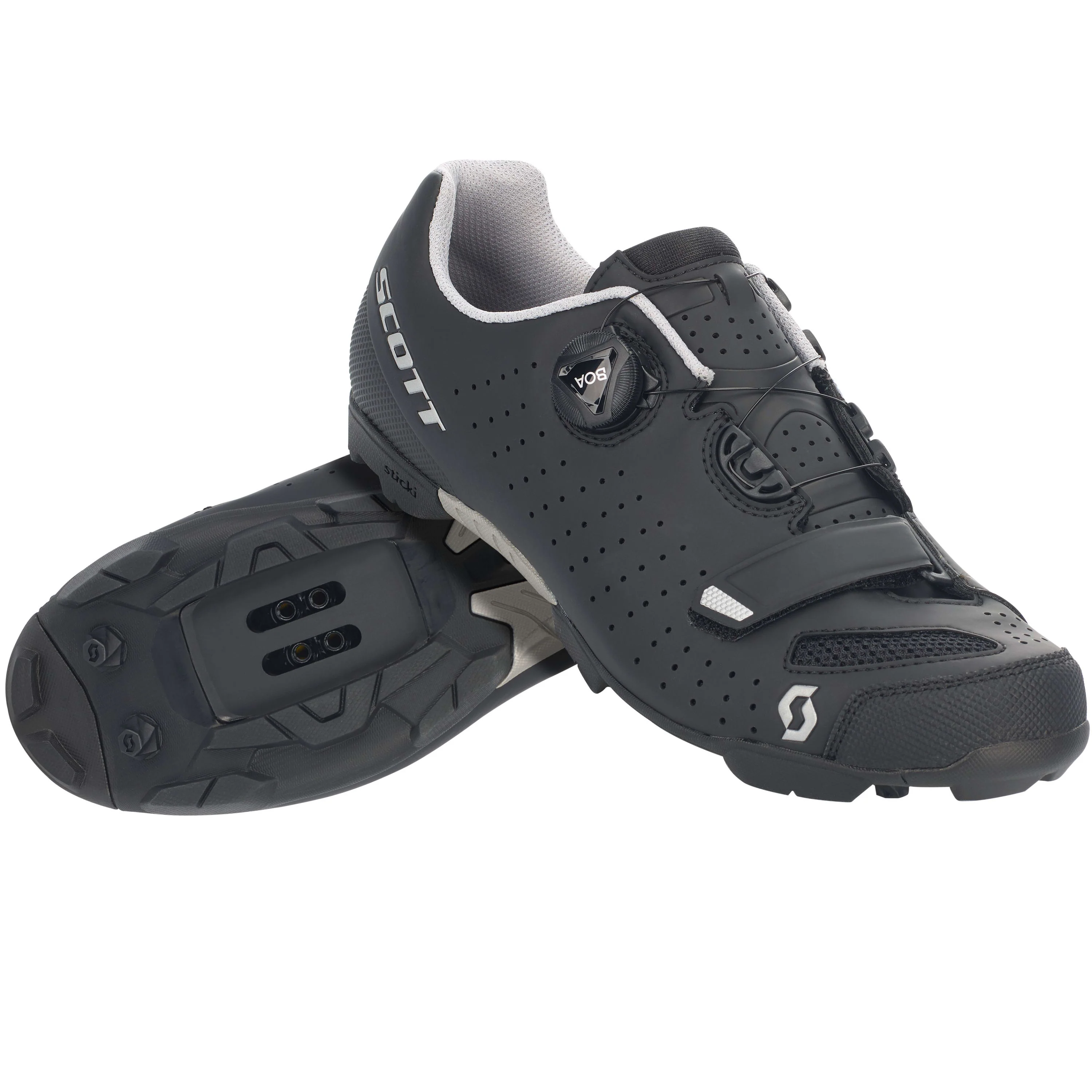 Scott Mtb Comp Boa Shoes - Matt Black / Silver - Image 2