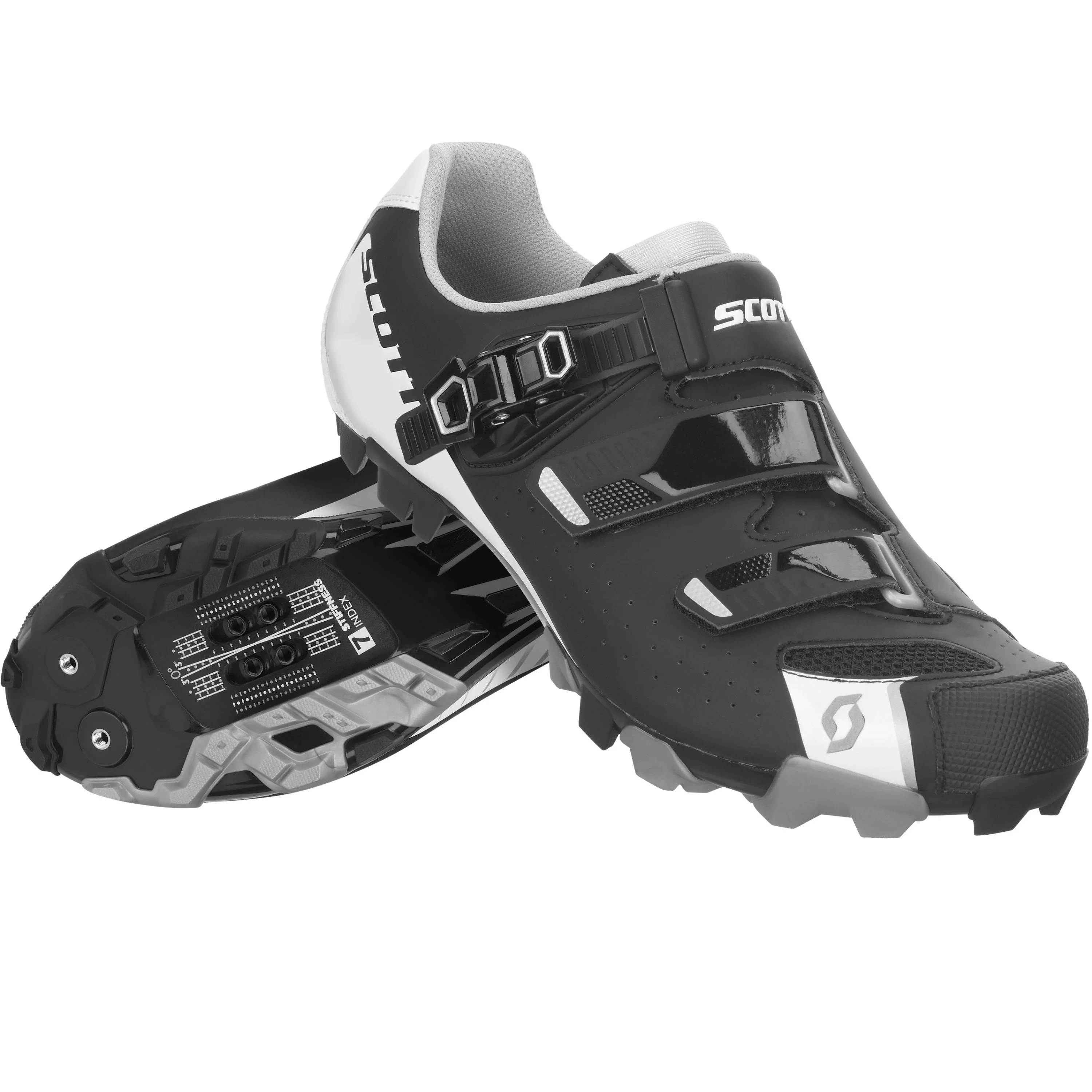 Scott Mtb Pro Shoes - Matte Black / Gloss White - Image 2
