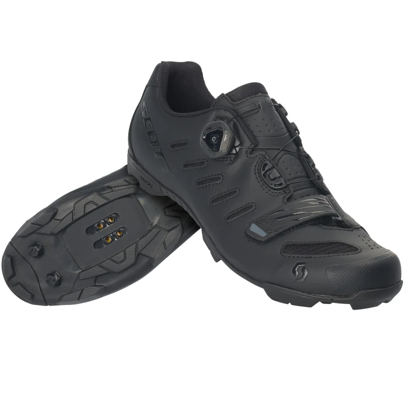 Scott Mtb Team Boa Shoes - Matt Black / Gloss Black - Image 7