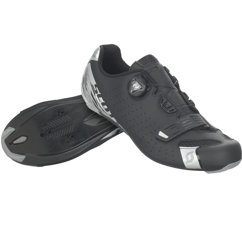 Scott Road Comp Boa Shoes - Matt Black / Silver - Image 2