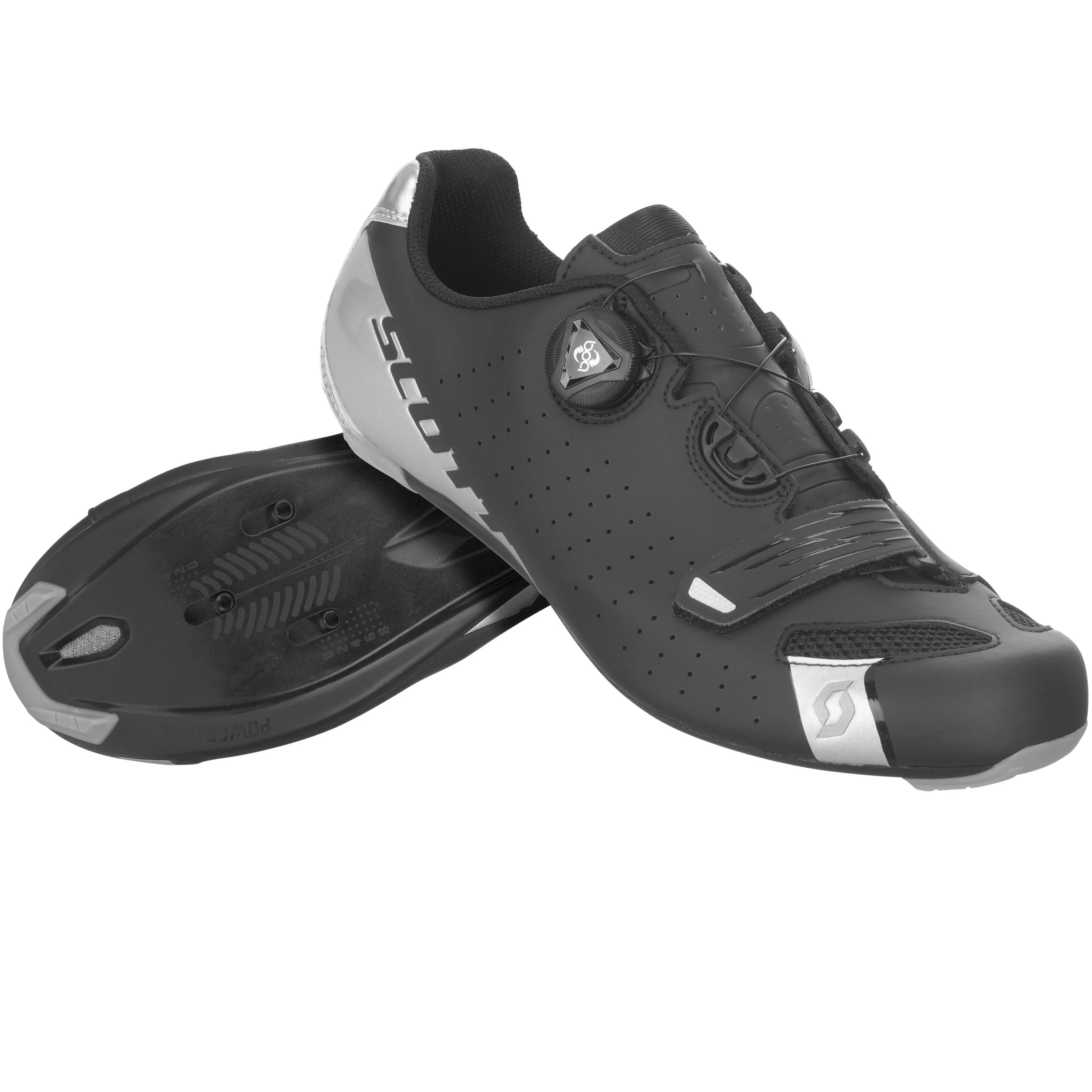 Scott Road Comp Boa Shoes - Matt Black / Silver - Image 3