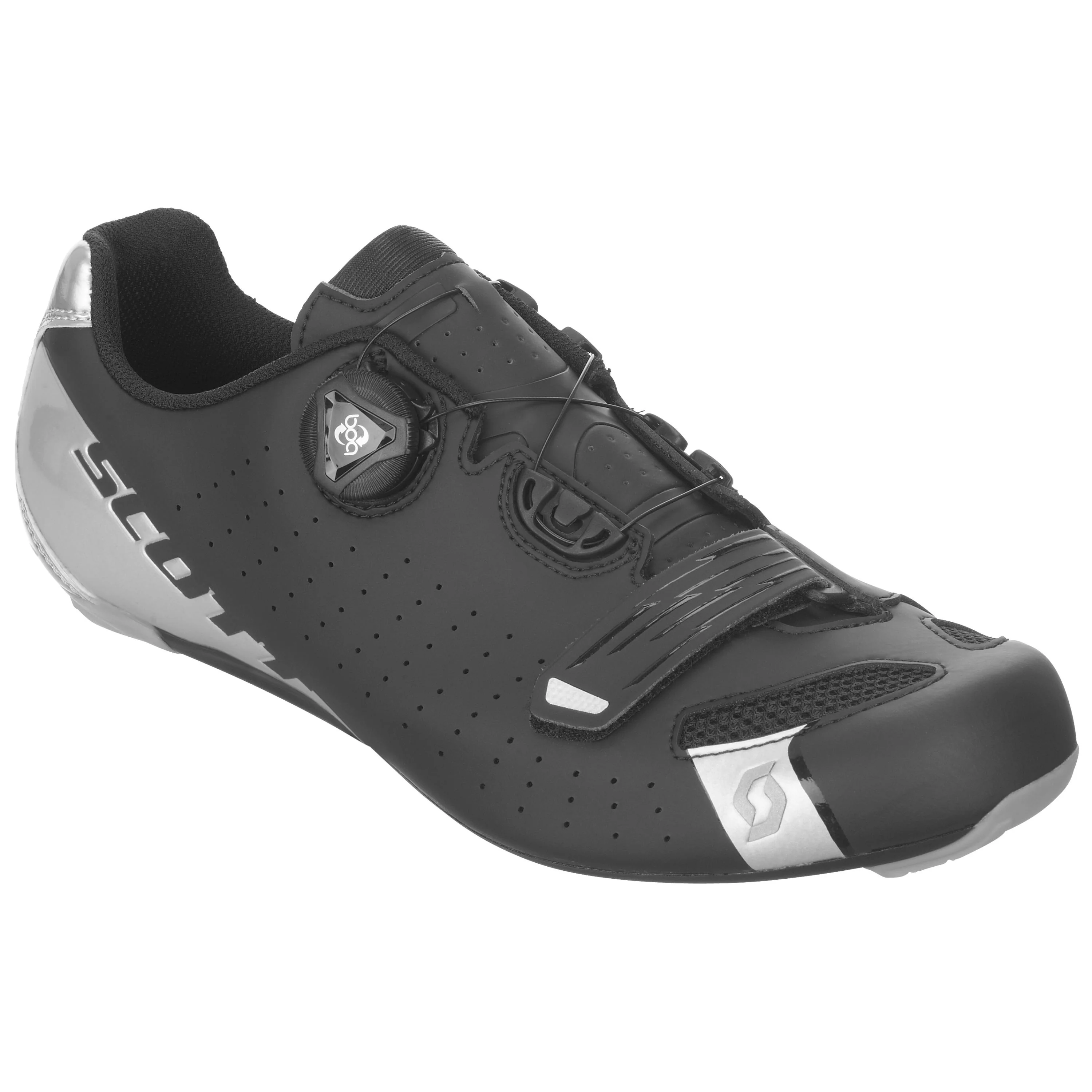 Scott Road Comp Boa Shoes - Matt Black / Silver - Image 4