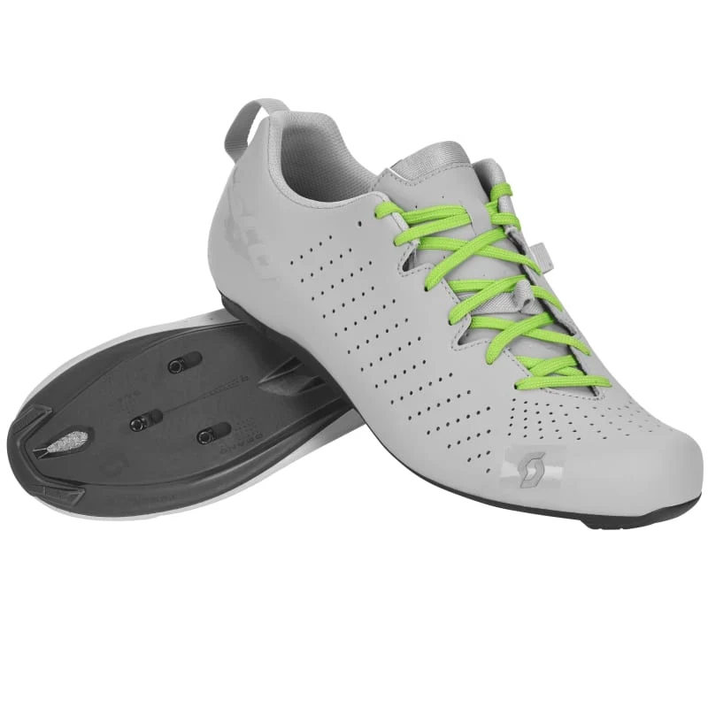 Scott Road Comp Lace Shoes - Matt Grey / Gloss Grey - Image 4