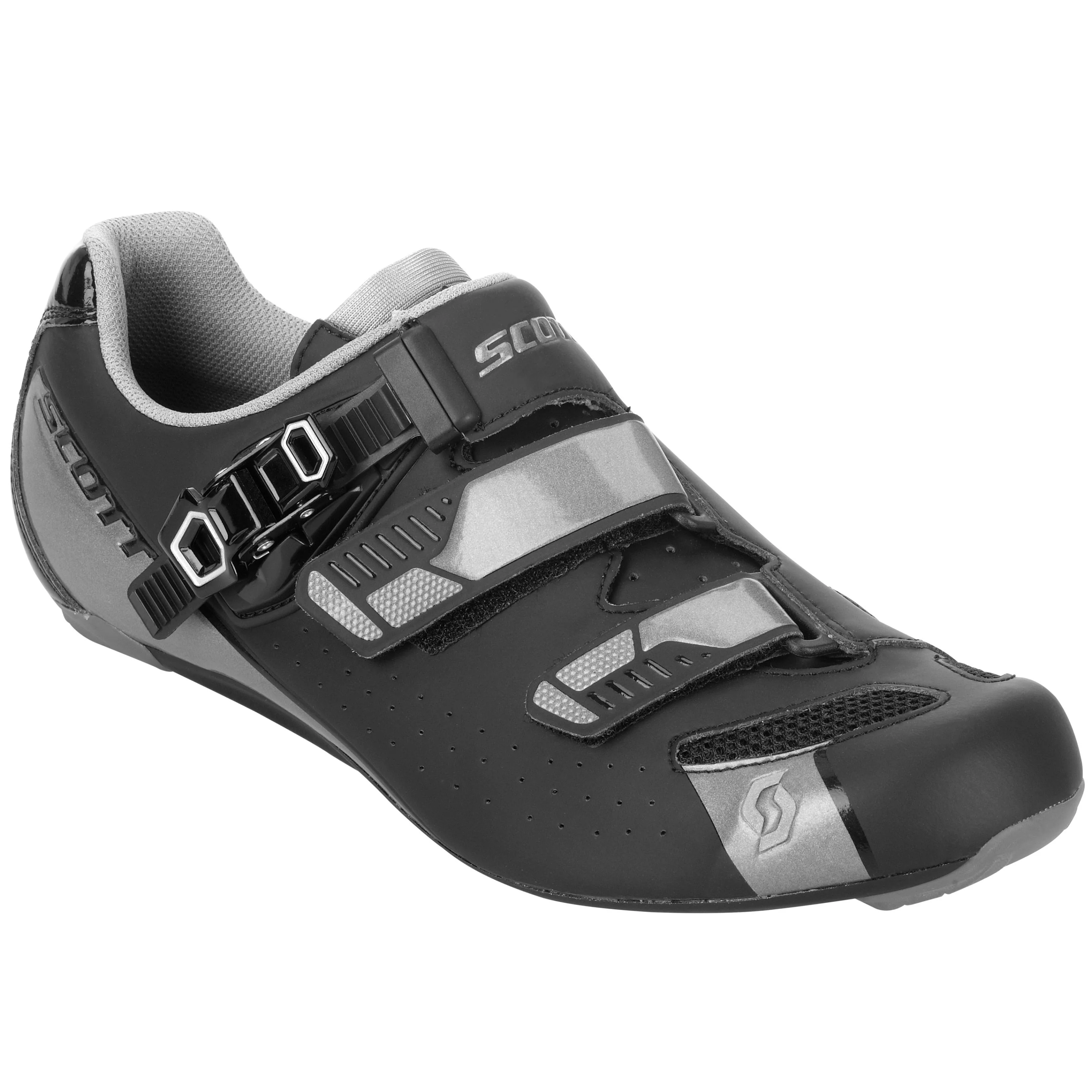 Scott Road Pro Shoes - Matt Black / Gloss Grey - Image 3