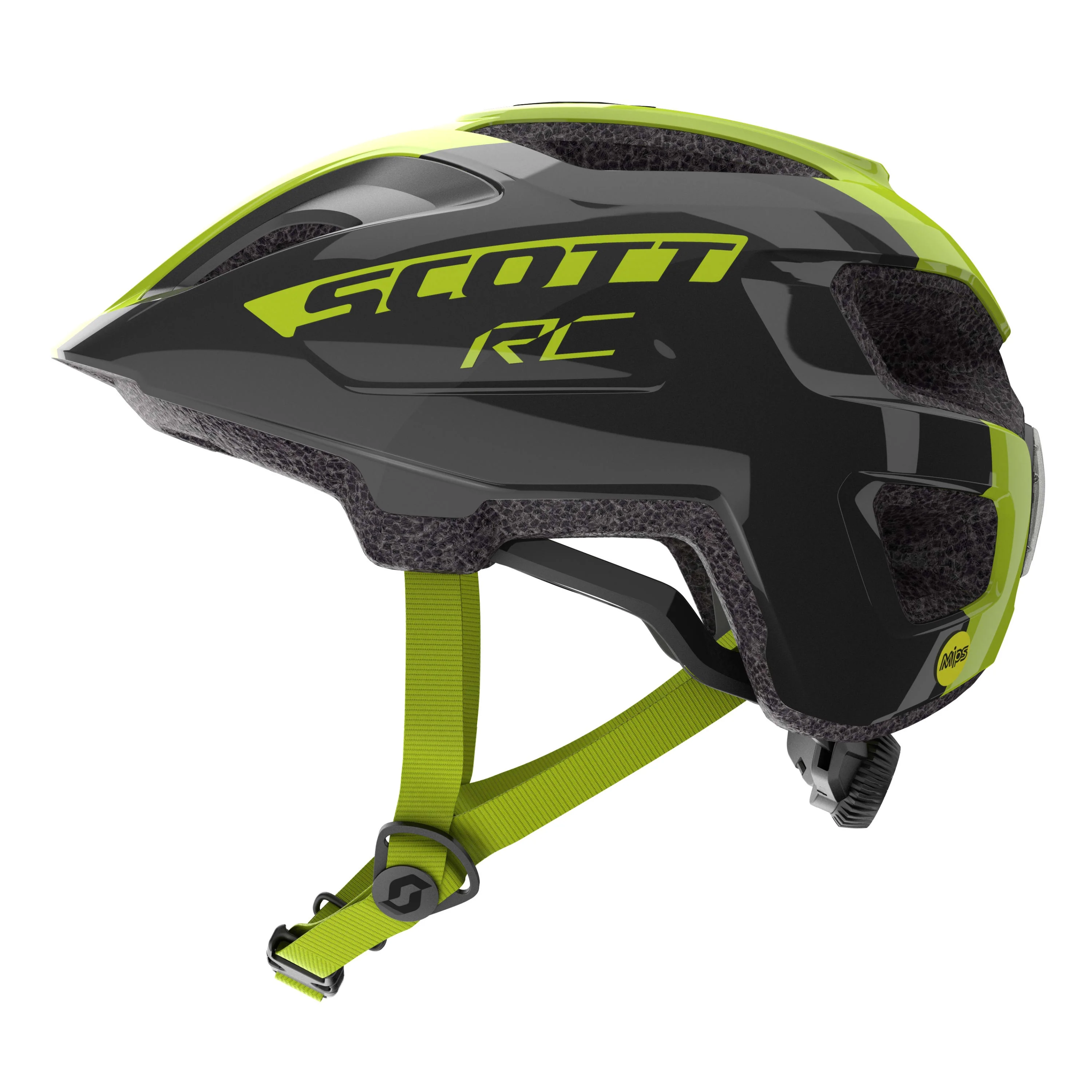 Scott Spunto Junior (as) Helmet - Black / Radium Yellow - Image 4