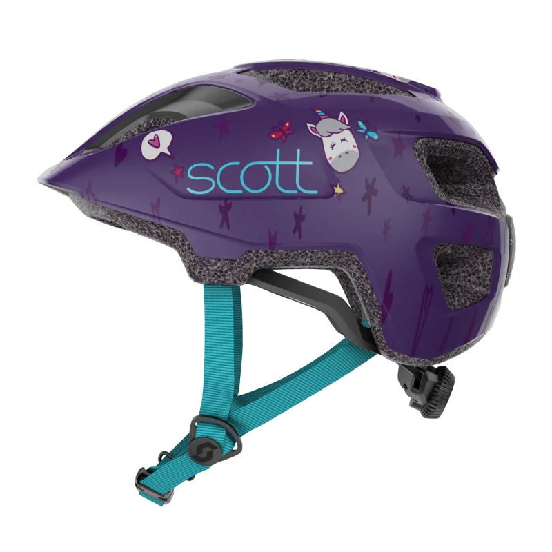 Scott Spunto Kid Helmet (as) 46-52CM - Deep Purple / Blue - Image 2