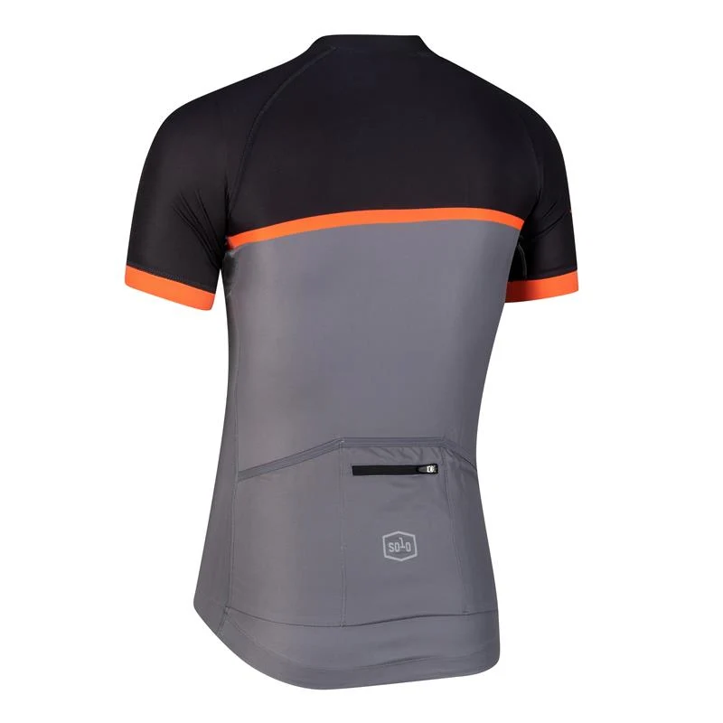 Solo Cadence Jersey - Black / Orange - Image 2