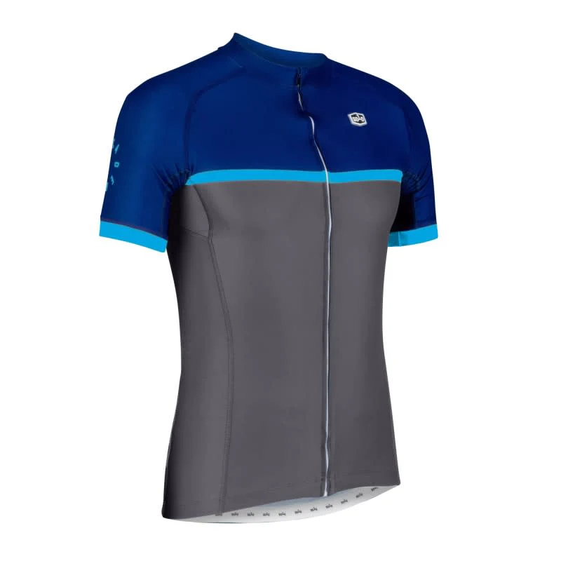Solo Mens Cadence Jersey - Navy Blue / Grey - Image 2