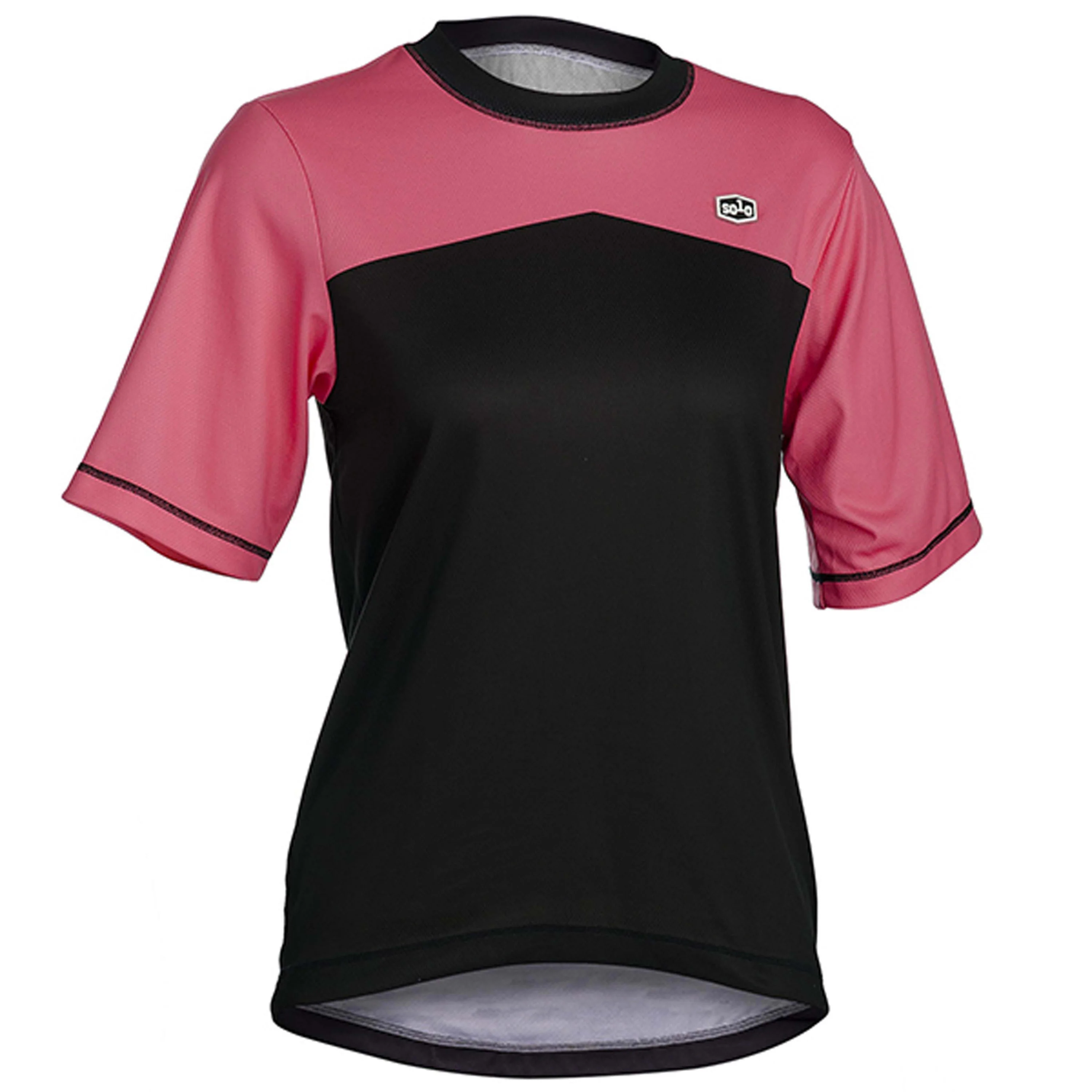 Solo Challenge Mtb Jersey - Black / Pink - Image 3