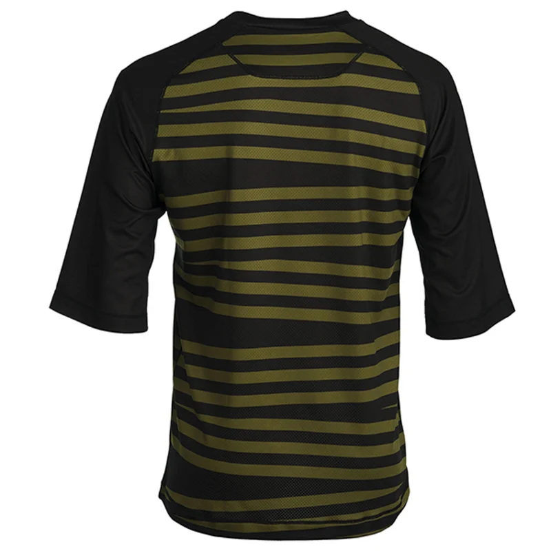 Solo Corridor 3/4 Sleeve Jersey - Black / Olive - Image 6