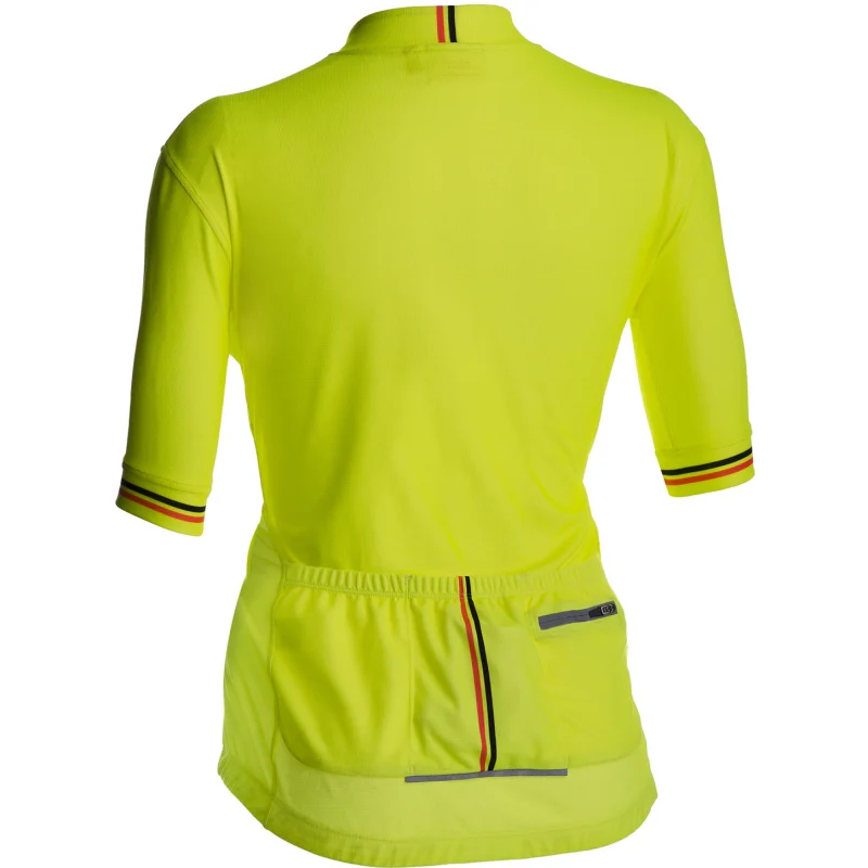 Solo Duo Jersey Ladies - Fluoro Yellow - Image 4