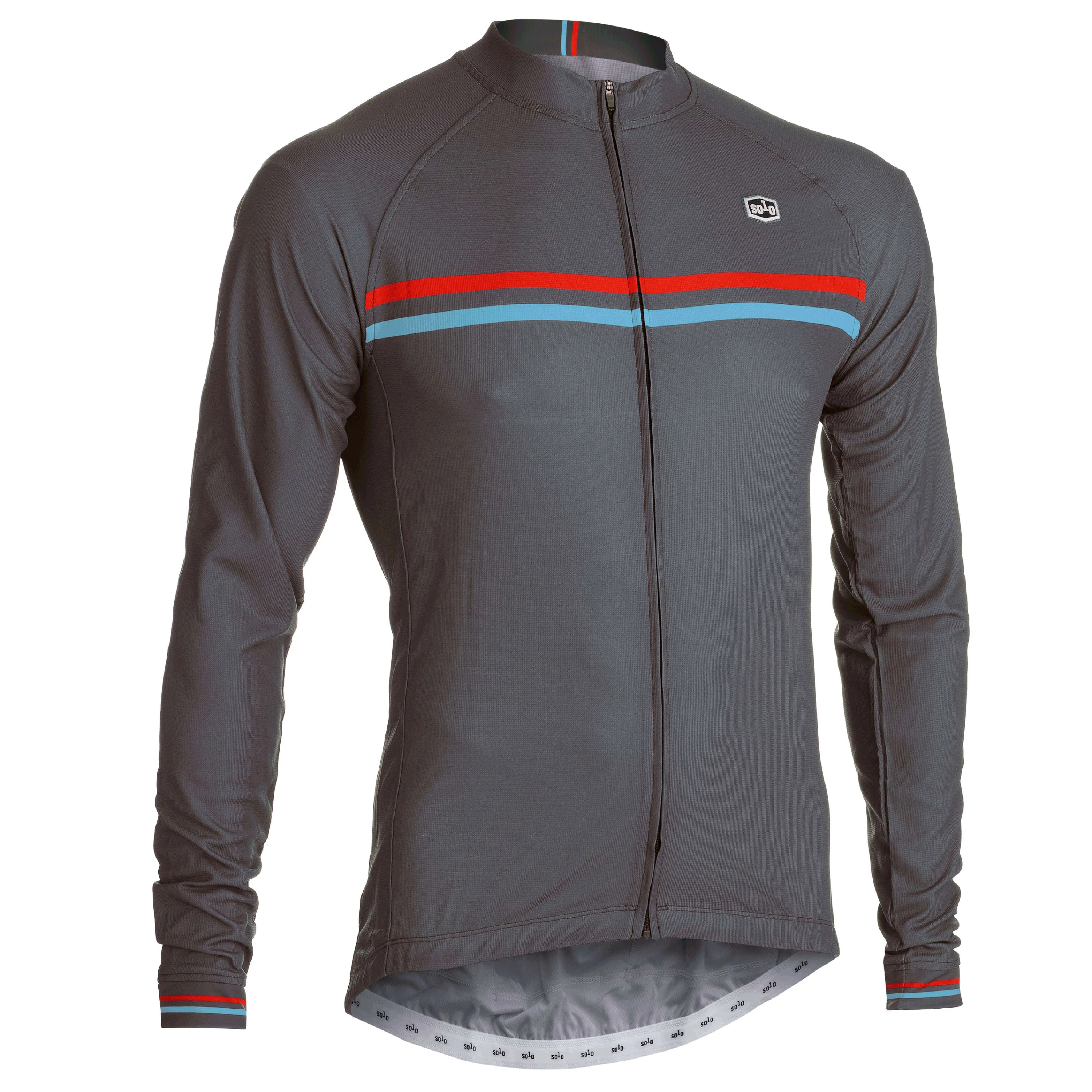 Solo Duo Long Sleeve Jersey - Grey - Image 2