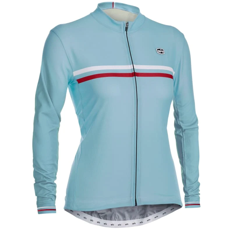 Solo Duo Long Sleeve Jersey Ladies - Light Blue - Image 3