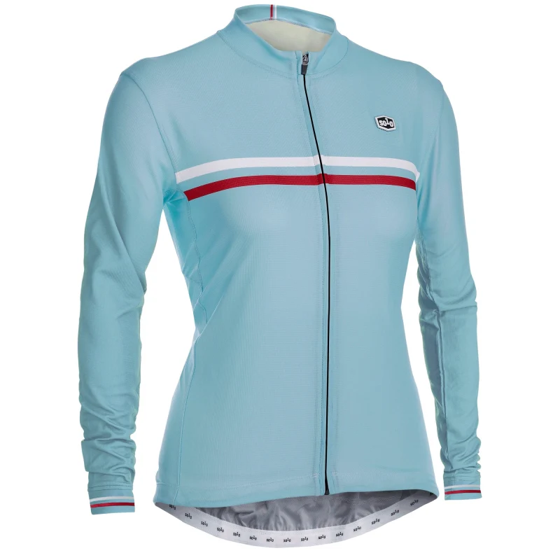 Solo Duo Long Sleeve Jersey Ladies - Light Blue - Image 5
