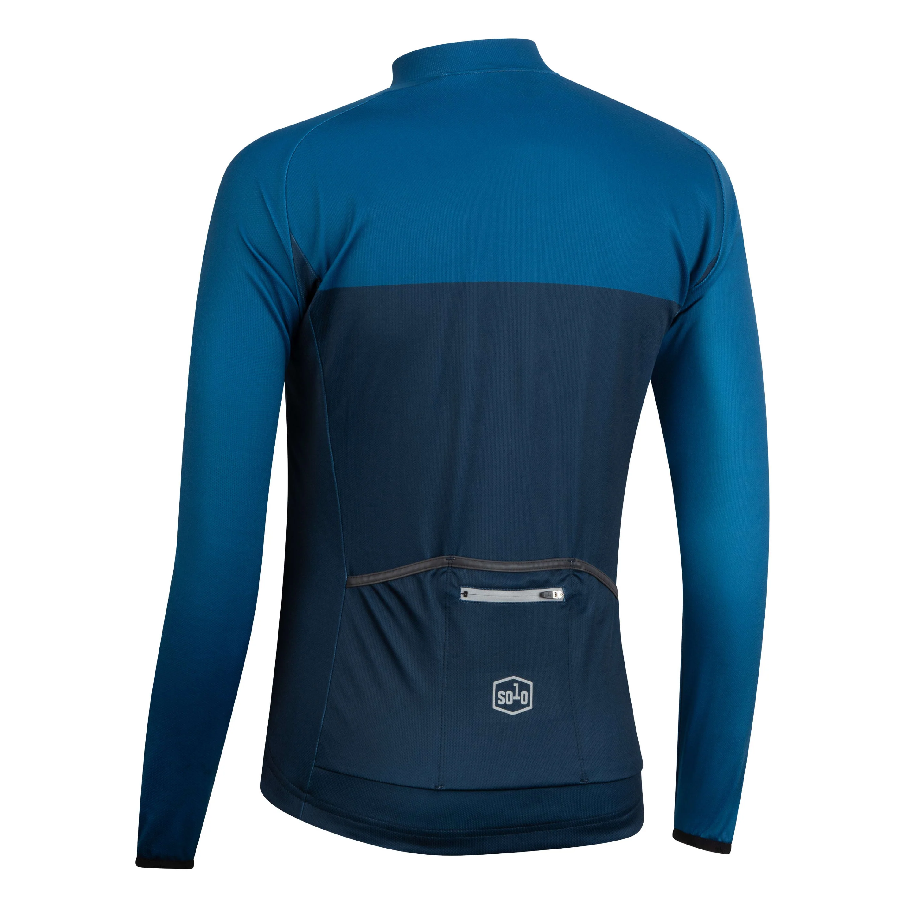 Solo Jersey 3-SEASON Long Sleeve - Blue / Navy Blue - Image 3