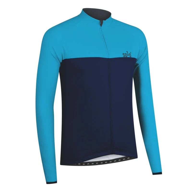 Solo Jersey 3-SEASON Longsleeve - Light Blue / Dark Blue - Image 2