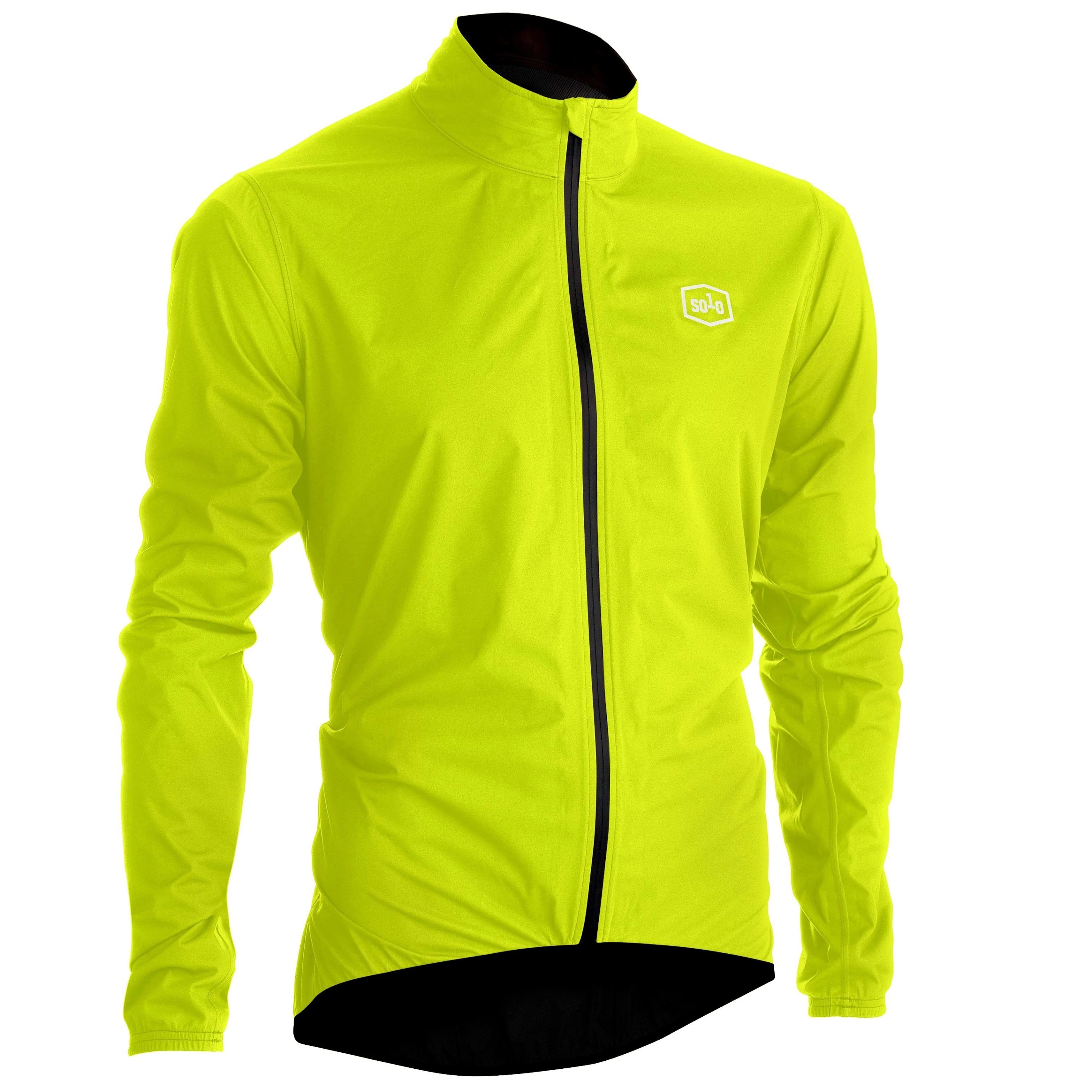 Solo Softshell Jacket Mens - Fluoro Yellow - Image 2