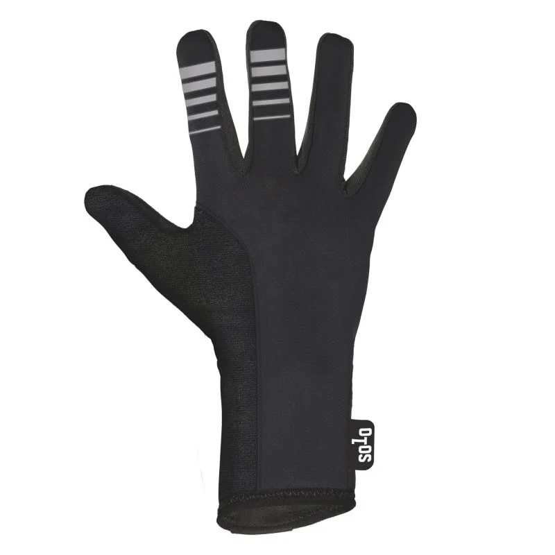 Solo Softshell SL Long Finger Glove - Black - Image 2