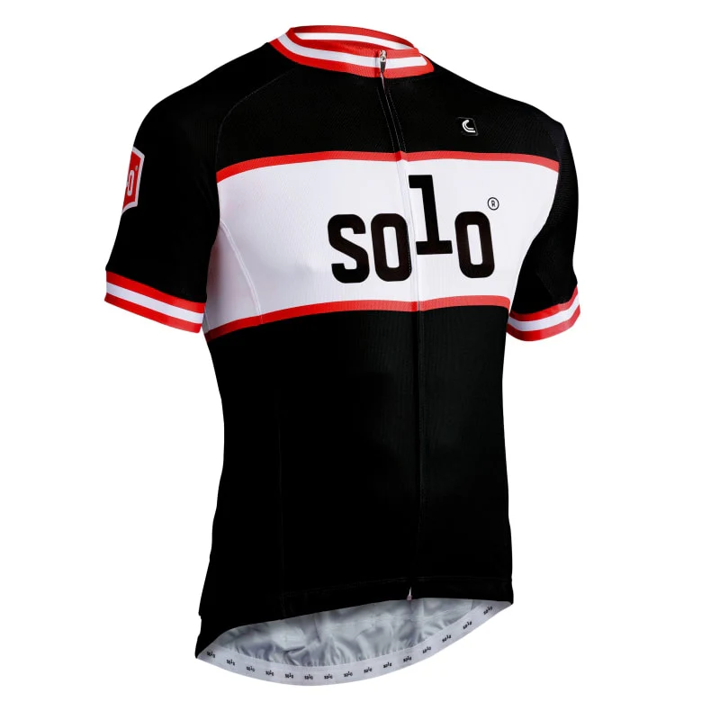 Solo CC Jersey S/sl - Black / Red - Image 4