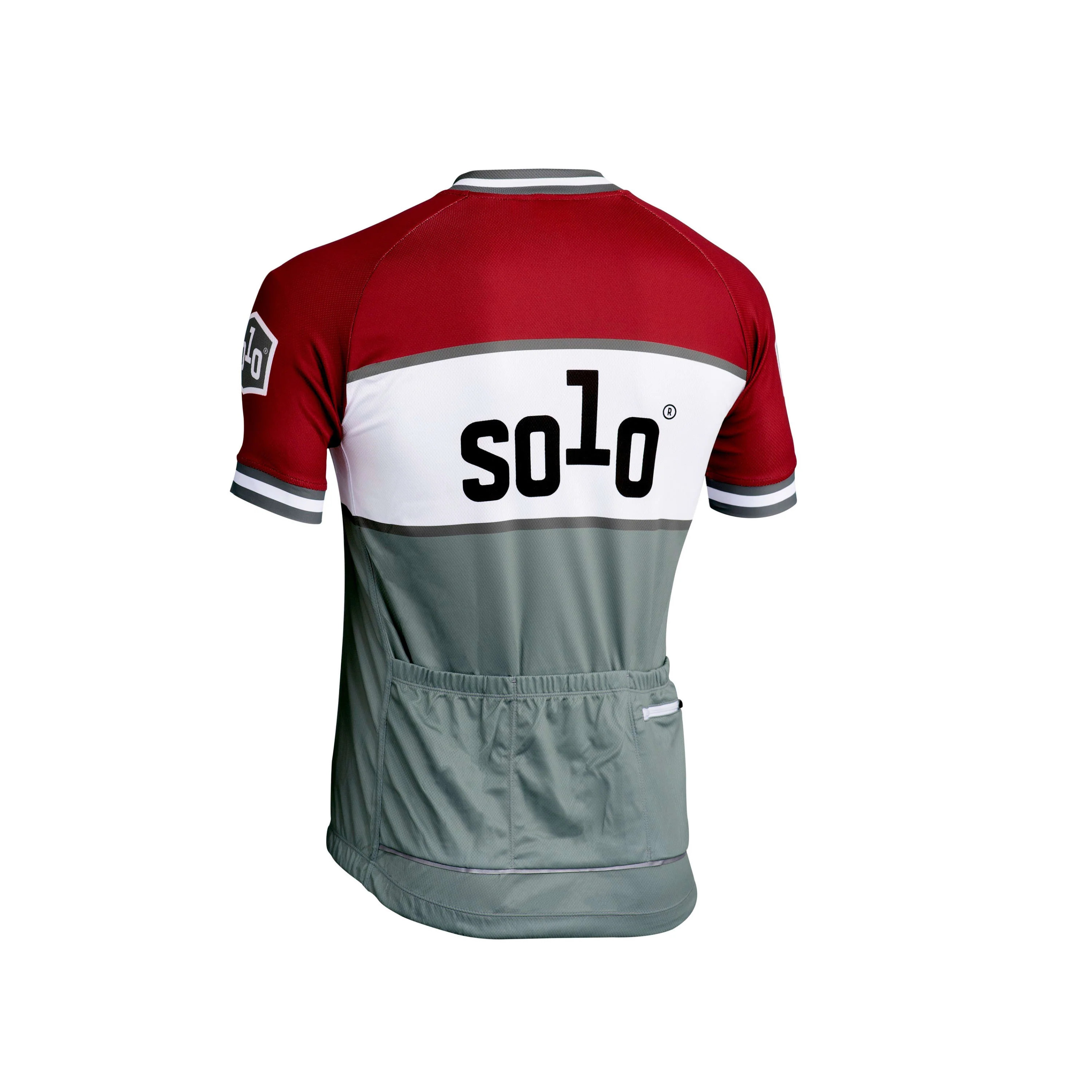 Solo CC Jersey S/sl - Red / Grey - Image 2