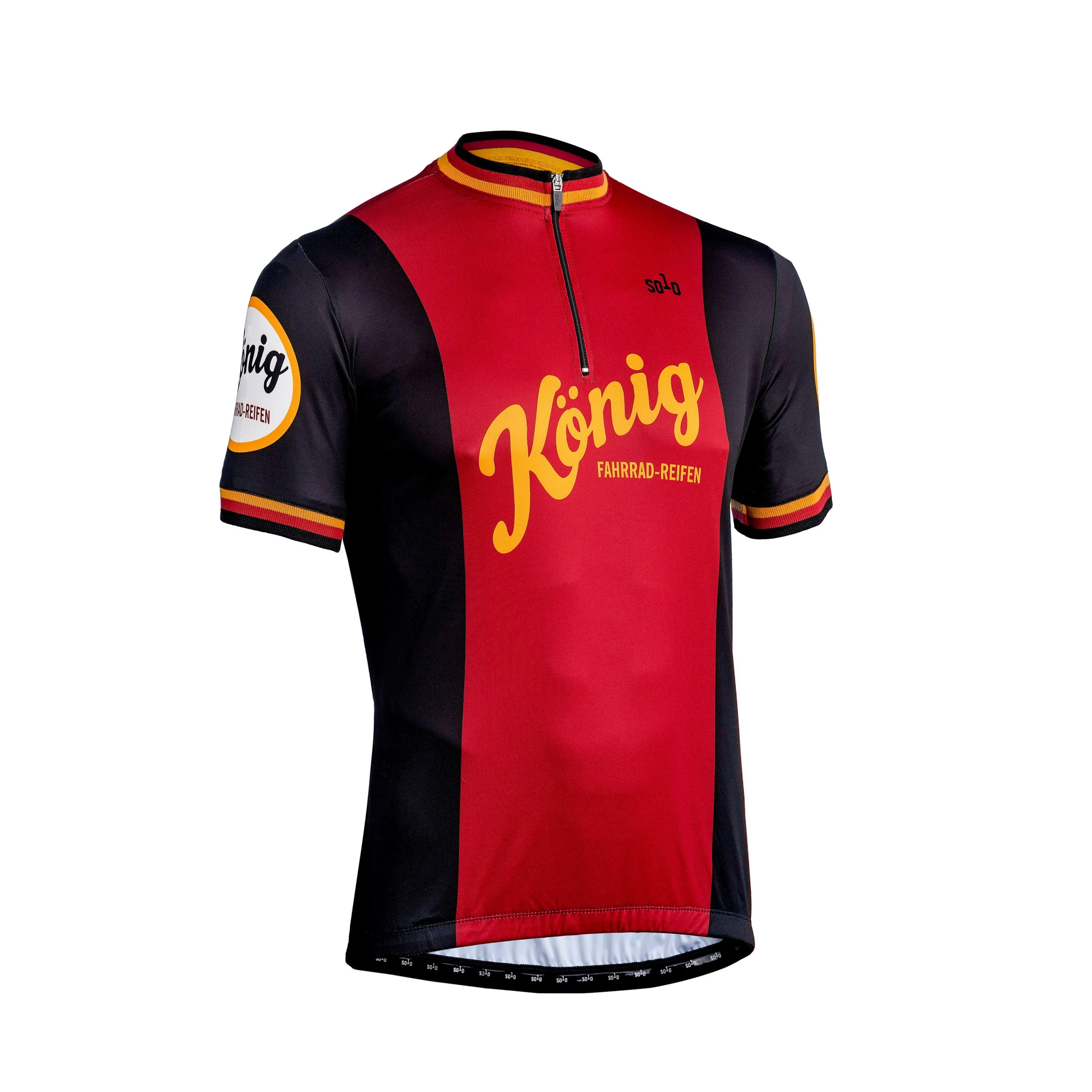 Solo Sol Jersey Konig S/sl Red/black L - Red / Black - Image 2