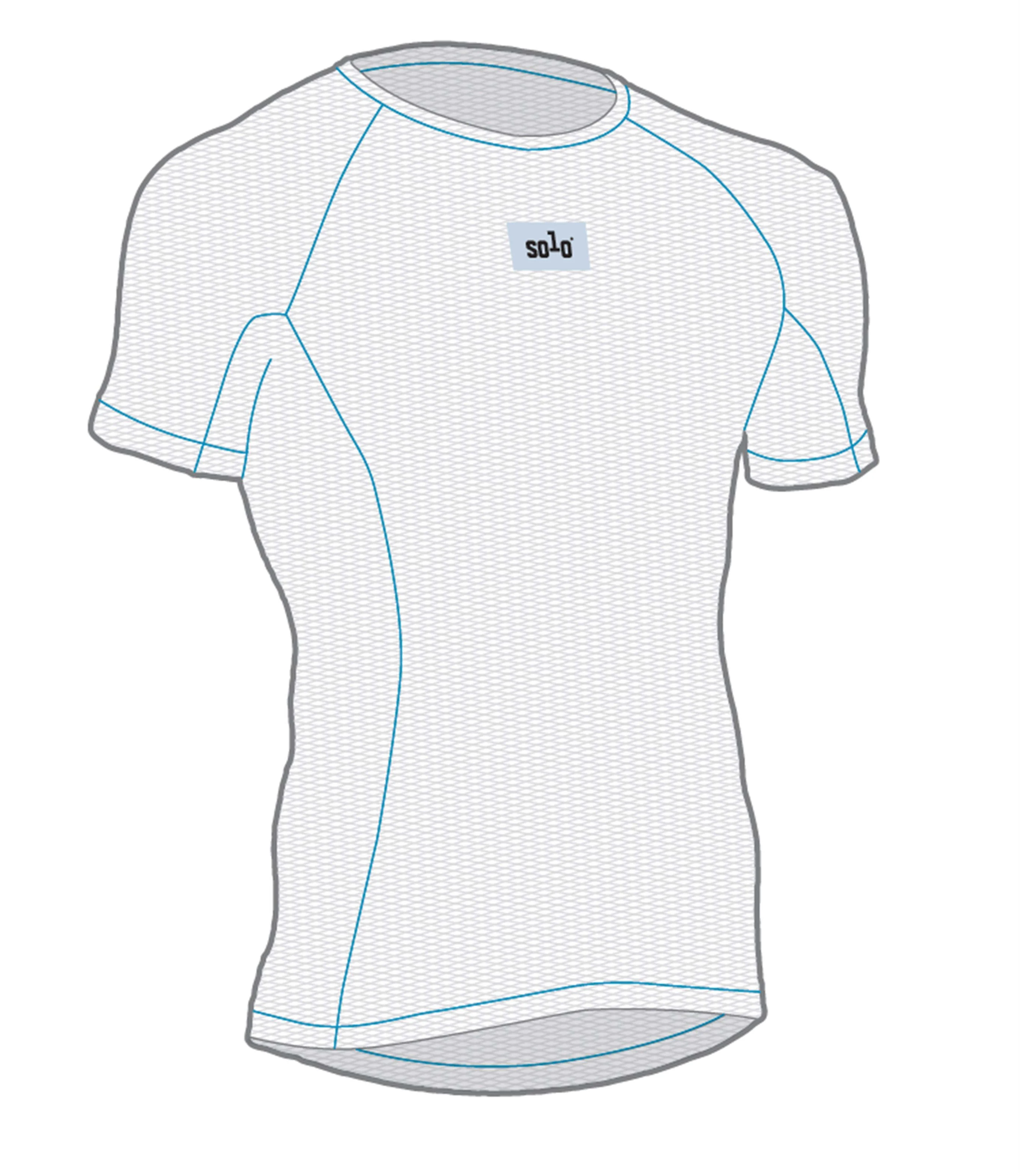Solo Summer Mesh Baselayer Short Sleeve - White - Image 2