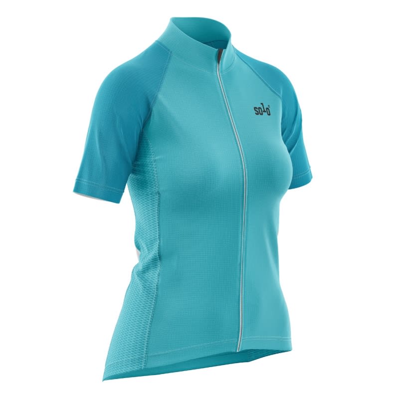 Solo Team Jersey Womens - Light Blue / Blue - Image 2