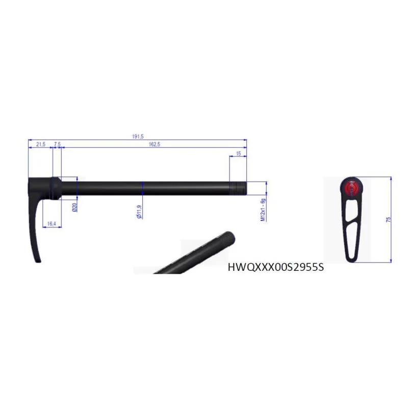 Syncros Rws Rear Axle X-12 236153 - Image 2