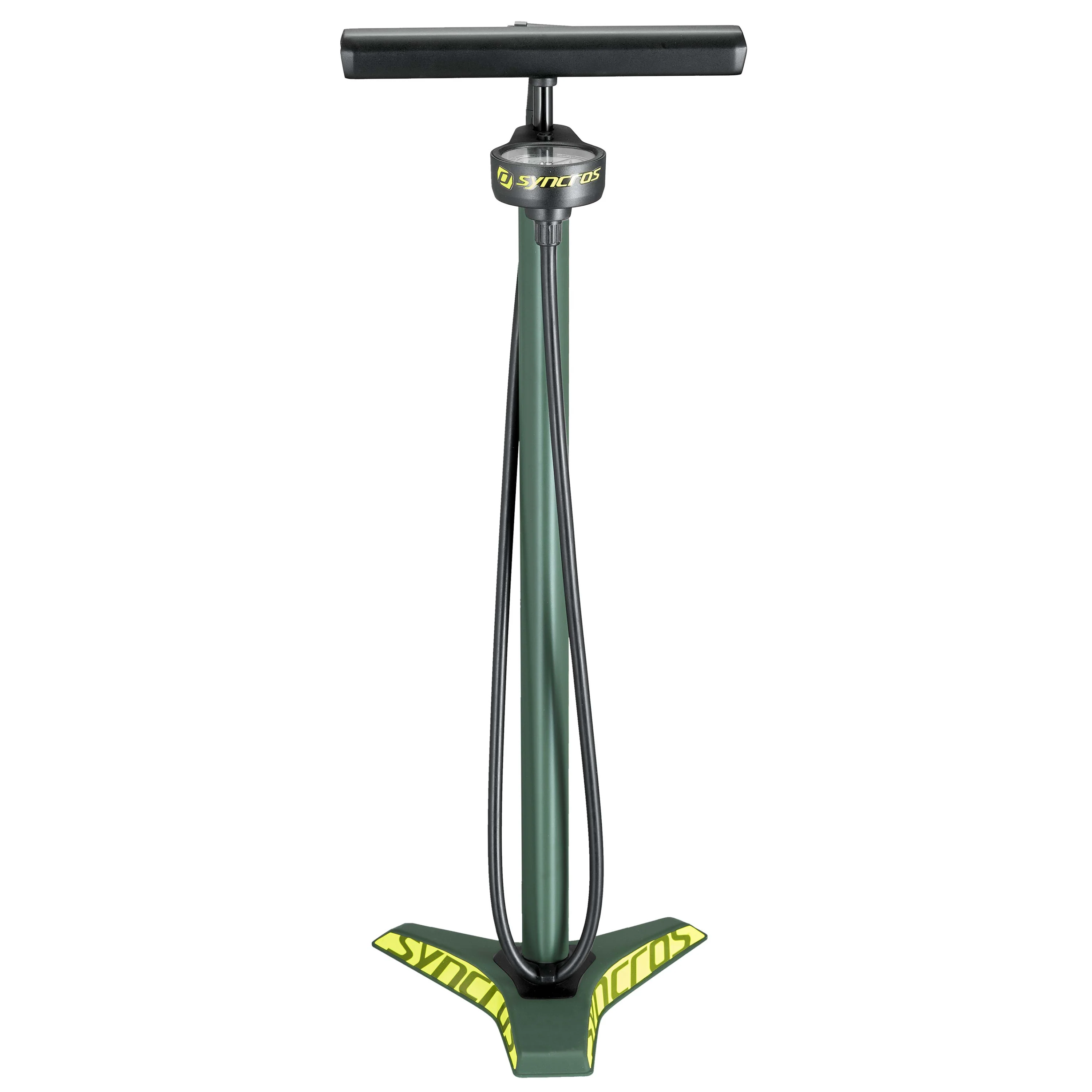 Syncros Vernon 2.0 HV Mtb Floor Pump - Dark Ivy Green - Image 2