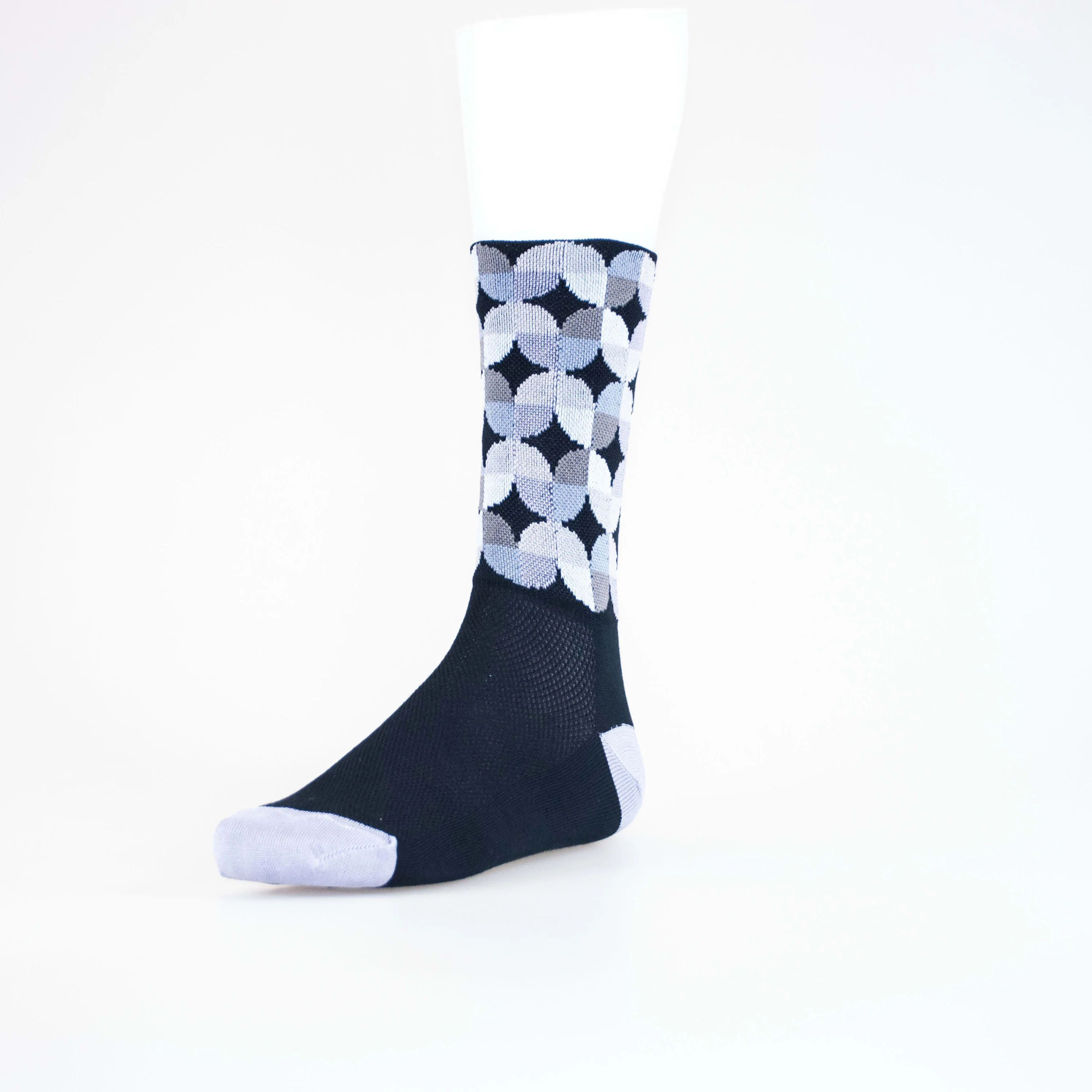 Solo Socks High Retro Sm/md Blk-grey - Black / Grey - Image 3
