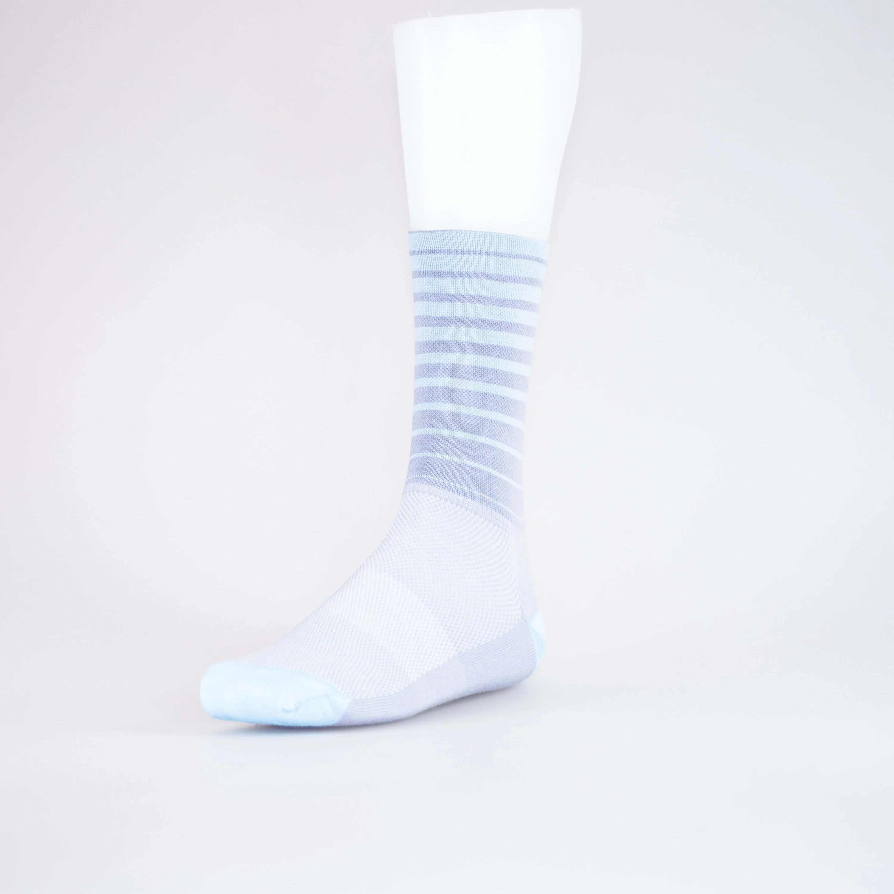 Volta Socks Volta High Stripe Lg/xl Grey-blu - Grey / Blue - Image 3