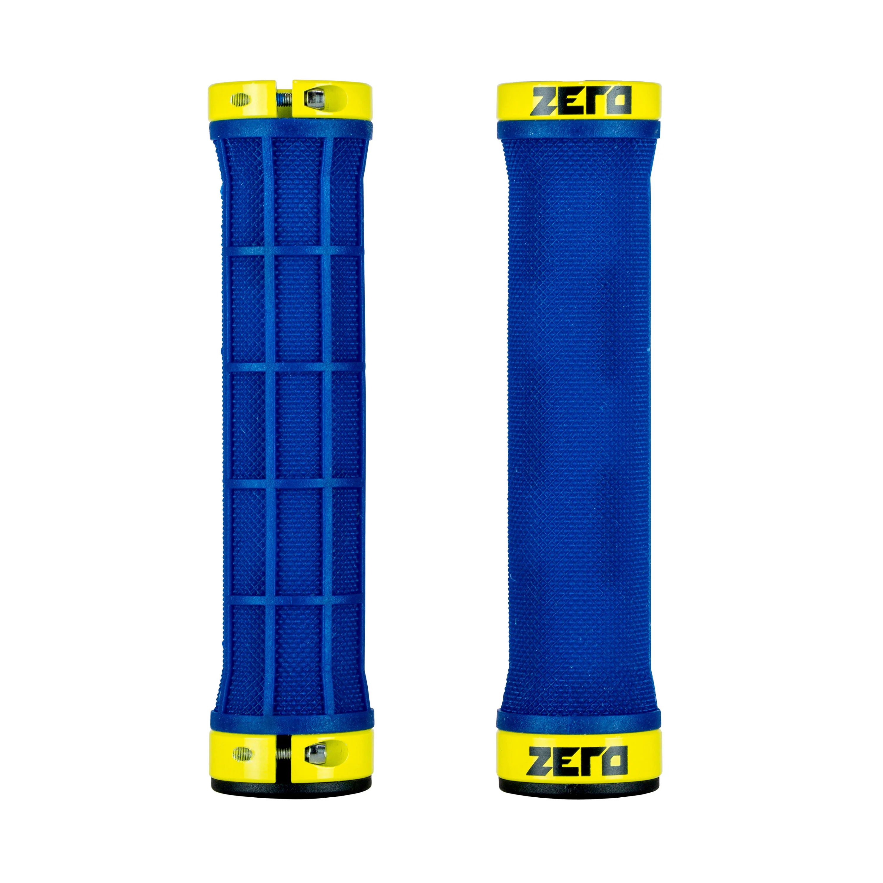 Zero Atlas 2LOCK Grips - Navy Blue / Sulphur Yellow - Image 2